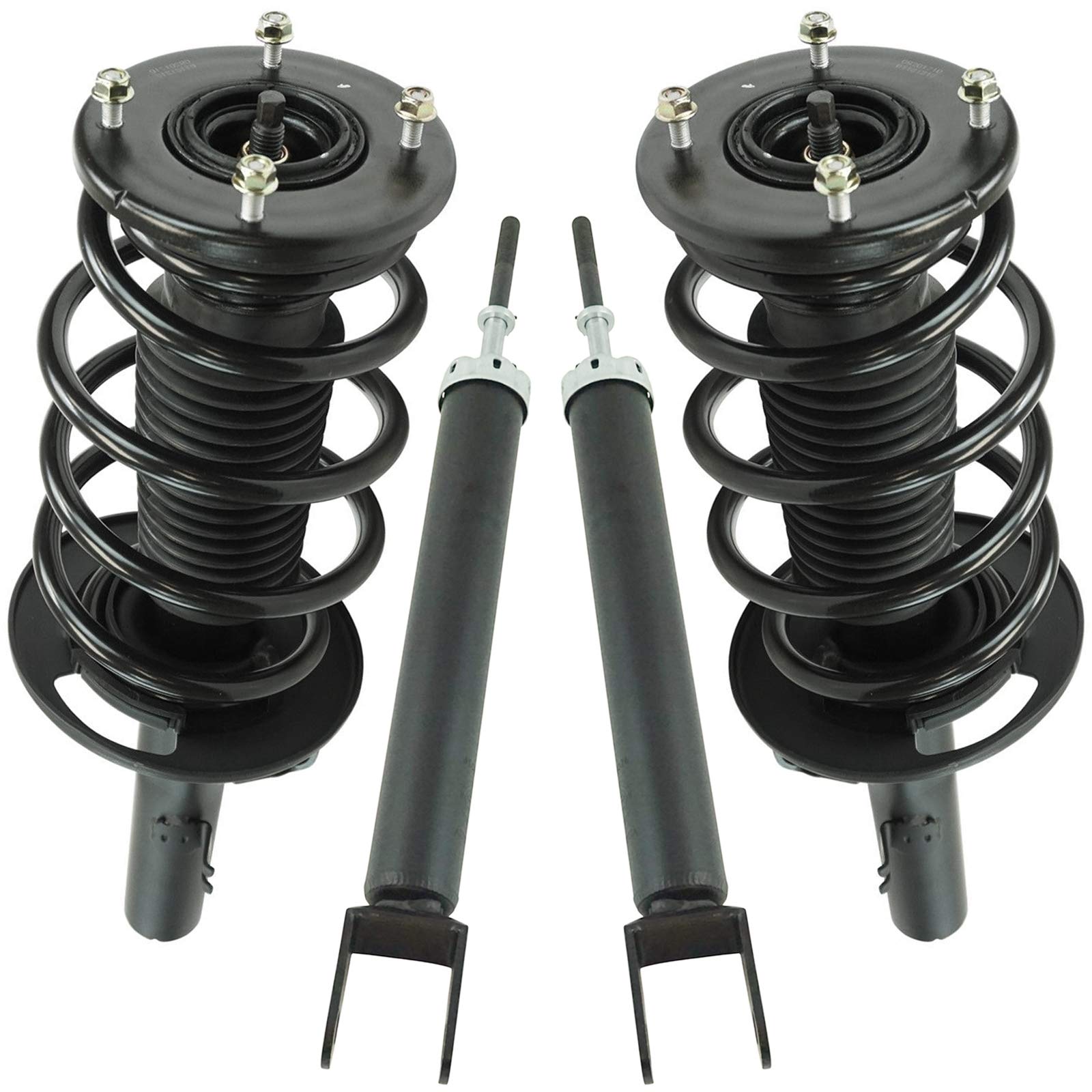 Trq Complete Strut Assembly & Shock Absorber Kit Complete Strut & Coil Spring Assembly Compatible With 2010-2012 Ford Taurus