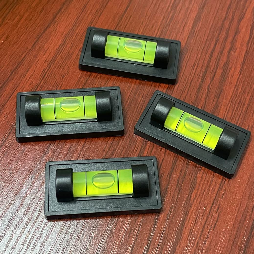 Woyisepg 4Pcs Magnetic Bubble Spirit Level Rv Standard Levels Magnet Rv Levelers Tool For Rv Camper, Travel Trailer, Motorhome,
