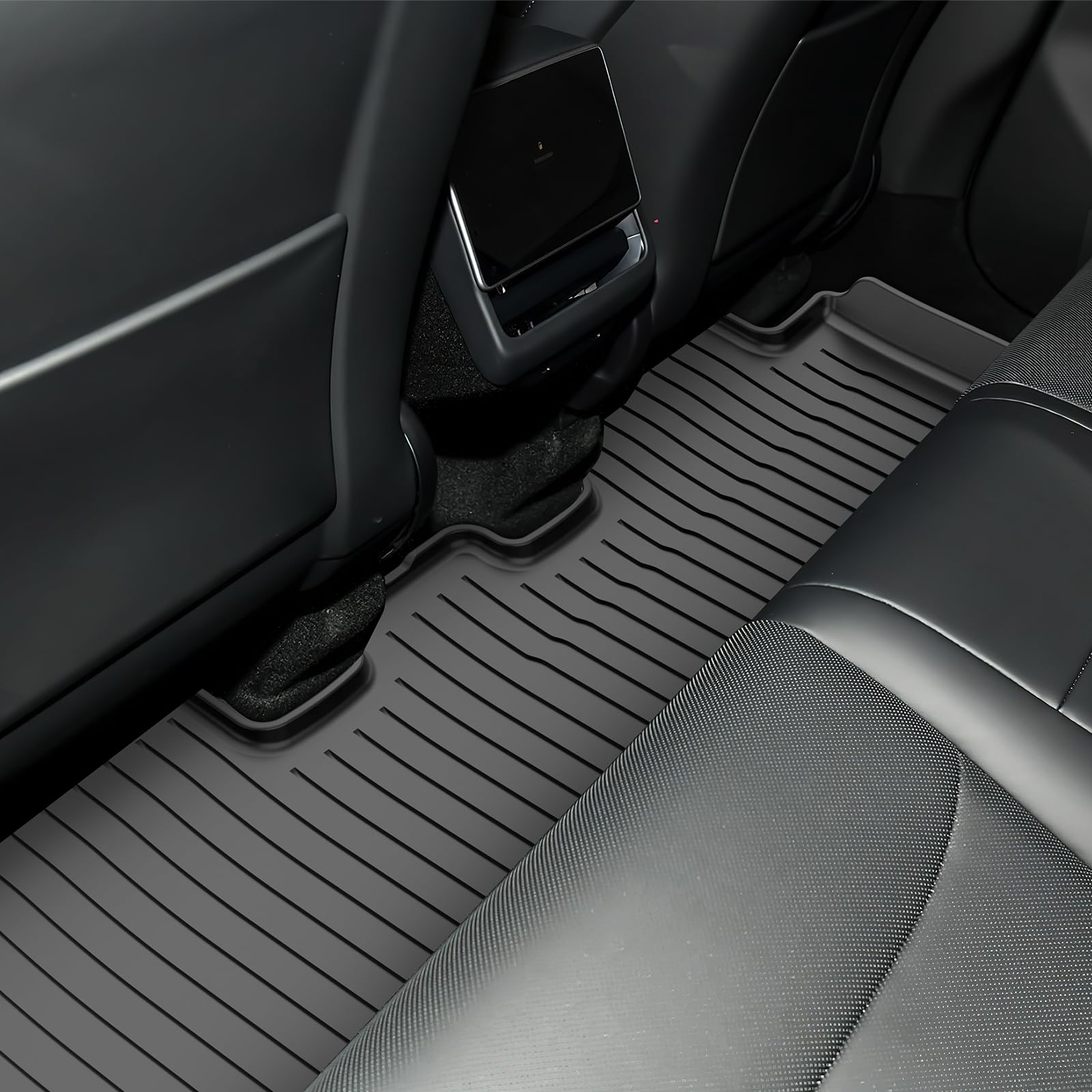 2025-2026 New Version Tesla Model Y Juniper Floor Mats Custom Fit All Weather Tpe Cargo Liner Cargo Trunk Accessories (2025 Mode