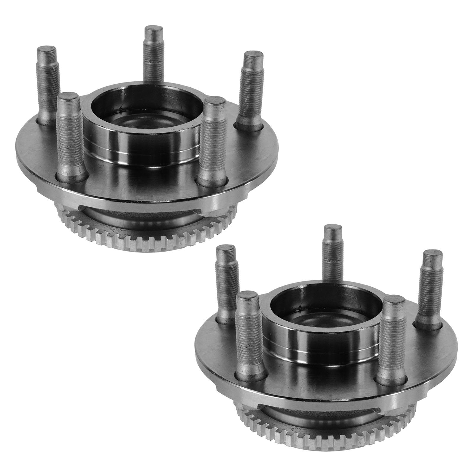 Trq Front Wheel Hub Bearings Assembly Set Compatible With 1994-2004 Ford Mustang