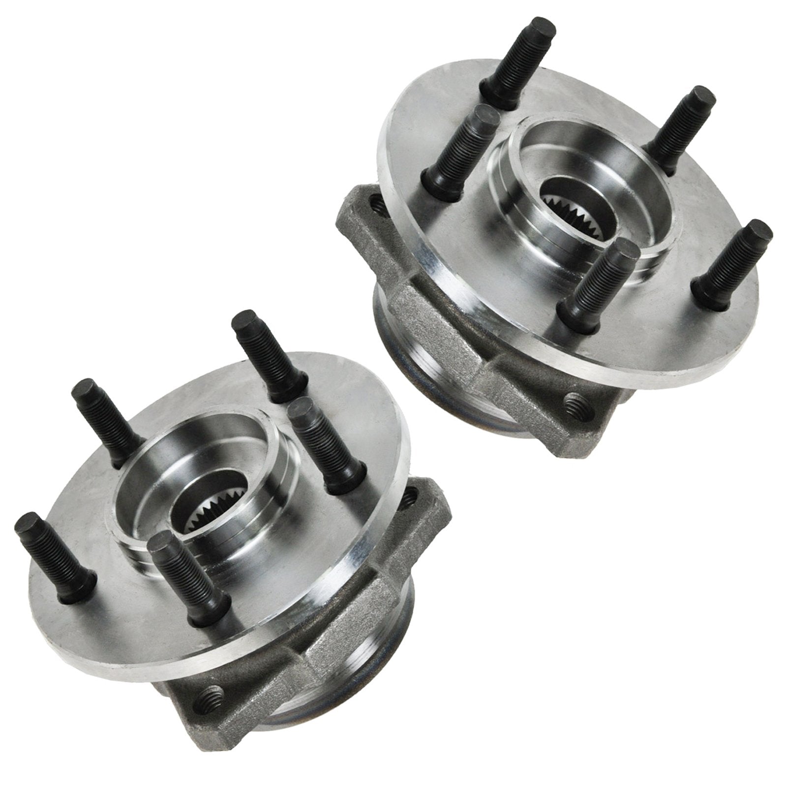 Trq Front Wheel Hub Bearings Assembly Set Compatible With 2002-2007 Jeep Liberty
