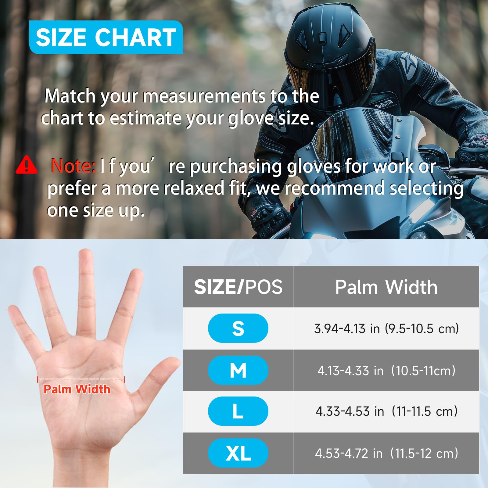 Cierto Motorcycle Gloves For Women And Men: Full Finger Touch Screen Tactical Glove With Breathable Hard Knuckle And Adjustable