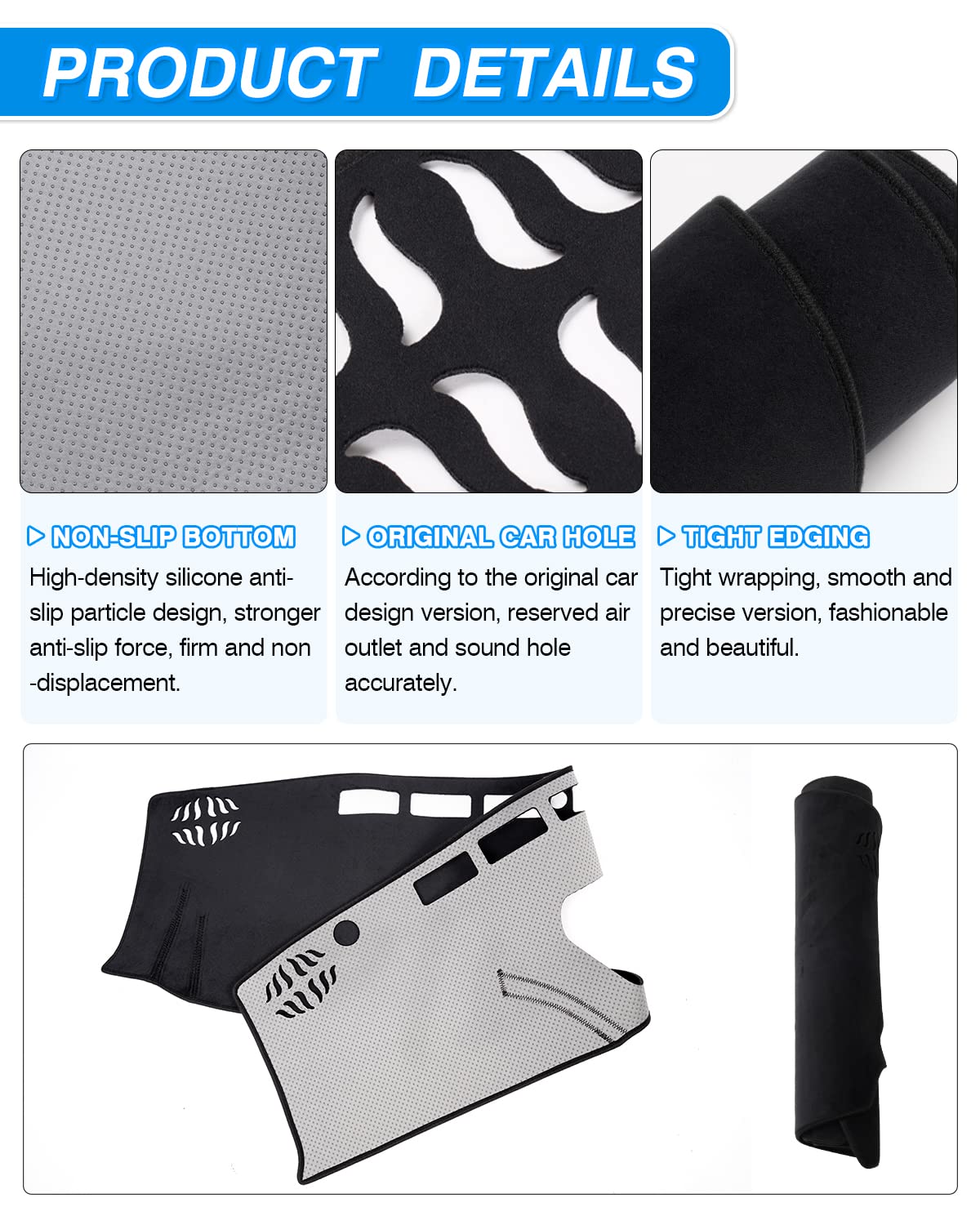 Cartist Dash Cover Custom Fit For Nissan Frontier 2022 2023 2024 Accessories Dashboard Cover Mat For Frontier Non-Slip Dash Carp