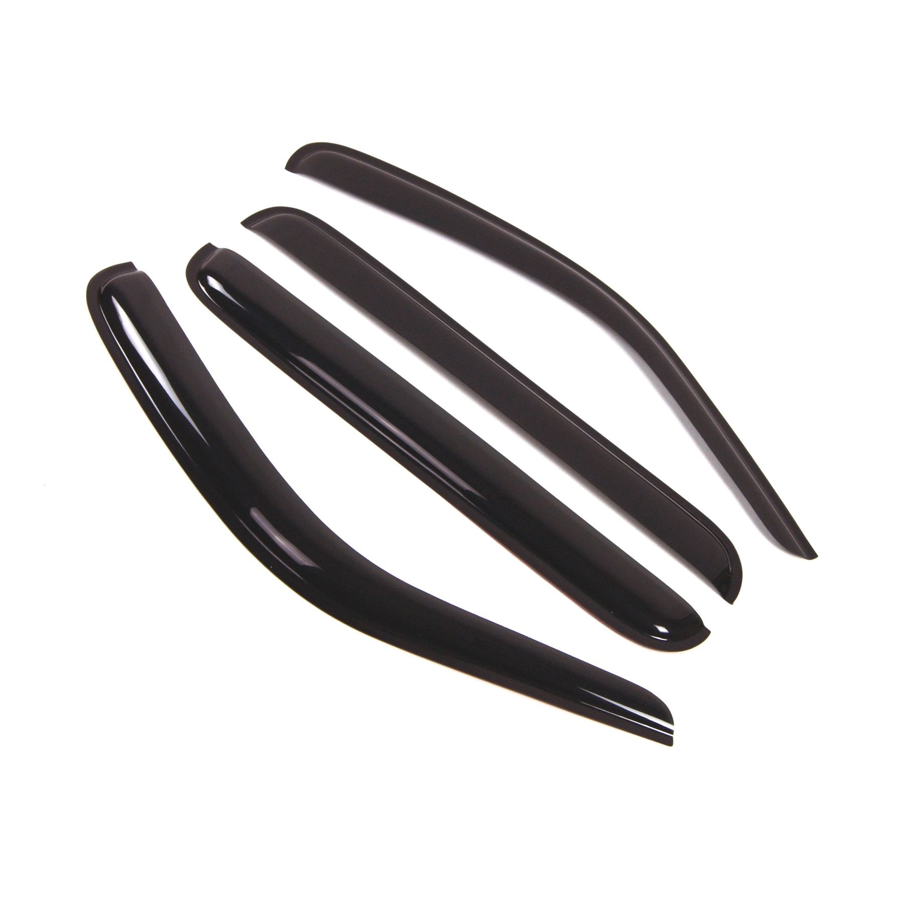 Tuningpros Outside Mount Window Vent Visors Rain Guards Compatible With Jeep Liberty 2008-2012 | Side Window Wind Deflectors Rai