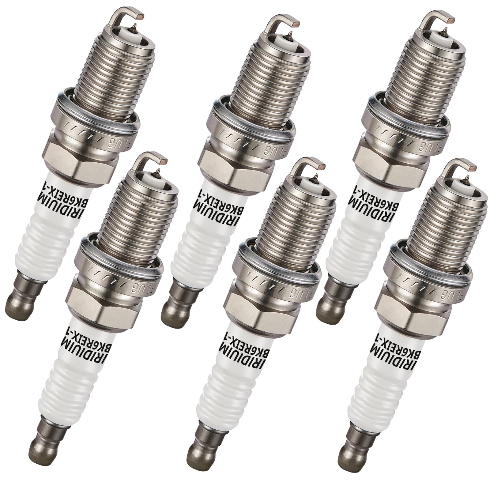 BDFHYK Set of 6 Iridium Spark Plug Compatible with Dodge Nitro Ram 1500 Dakota,Jeep Commander Liberty Grand Cherokee,Mitsubishi 