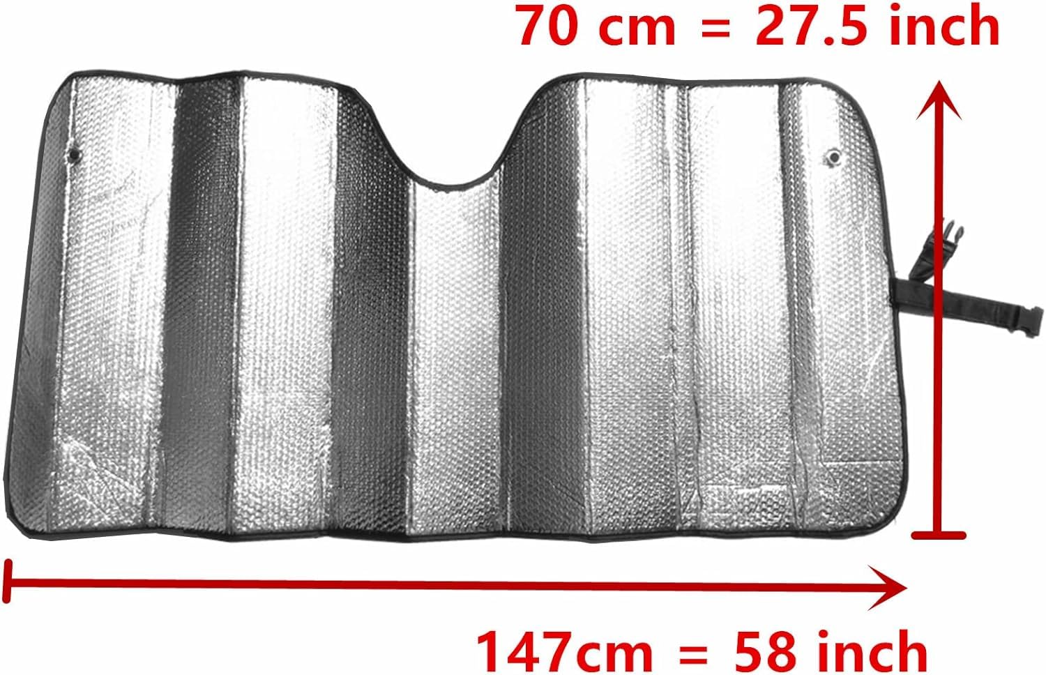 Gwuskdt Car Windshield Sunshade-Thicken 5-Layer Bubble Block Heat And Sun Uv Rays, Front Windshield Sun Shade- Keeps Your Vehicl