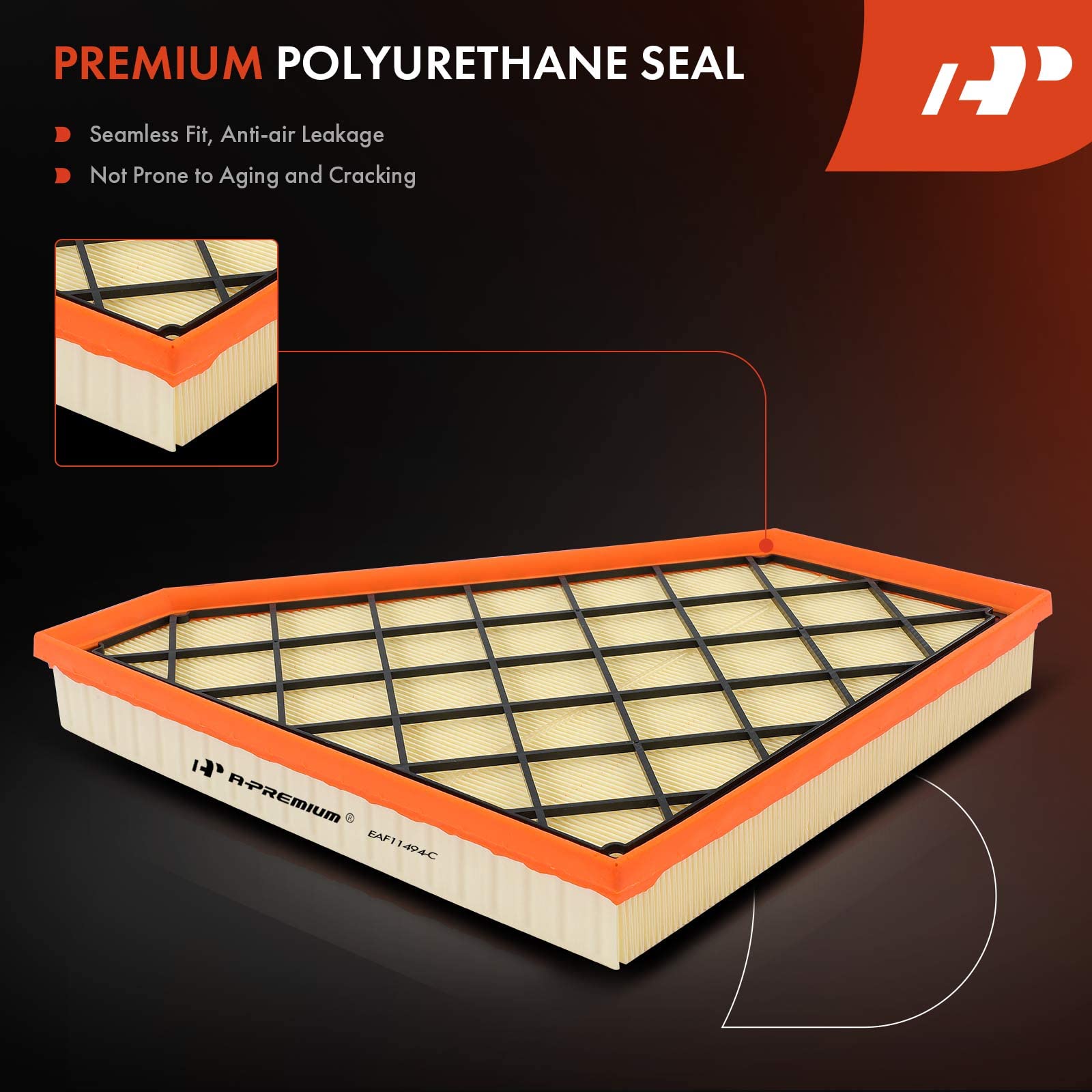 A-Premium Front Engine Air Filter Compatible with Cadillac ATS, CTS & Chevrolet Camaro, 2013-2023, 2.0L 2.5L 3.6L, Flexible Pane