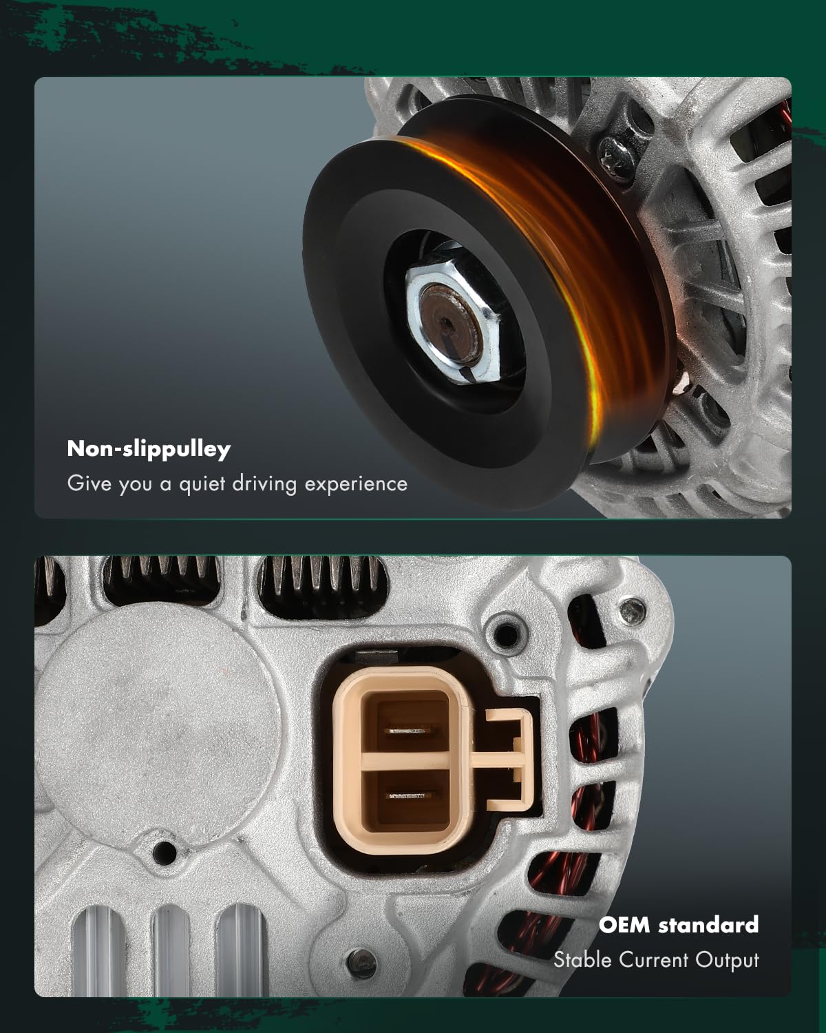 SCITOO Alternator Fit for Caterpillar for Skid Steer Loaders 236D 242D 246D W/Cat Diesel Engine C3.3B 2014 2015 2016, Various fo