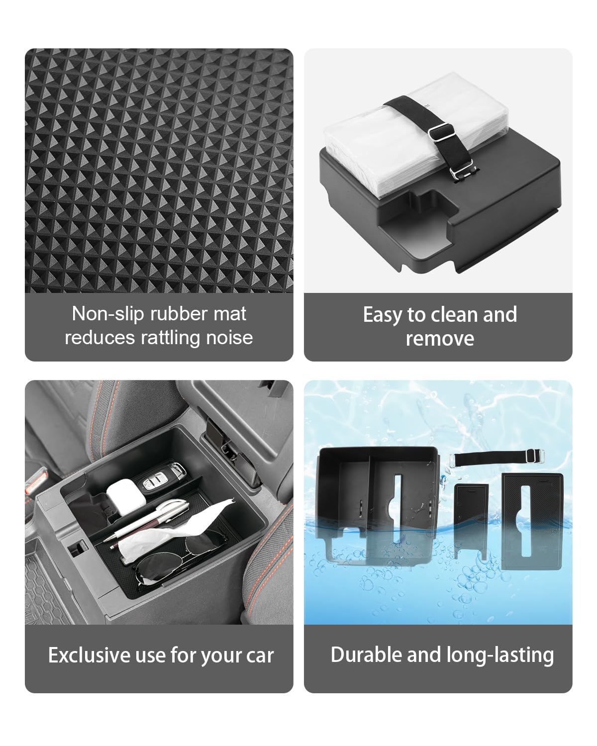 Cdefg Center Console Organizer Tray Compatible With 2022-2025 Nissan Frontier With Tissue Slot, 2024 2025 Frontier Truck Accesso