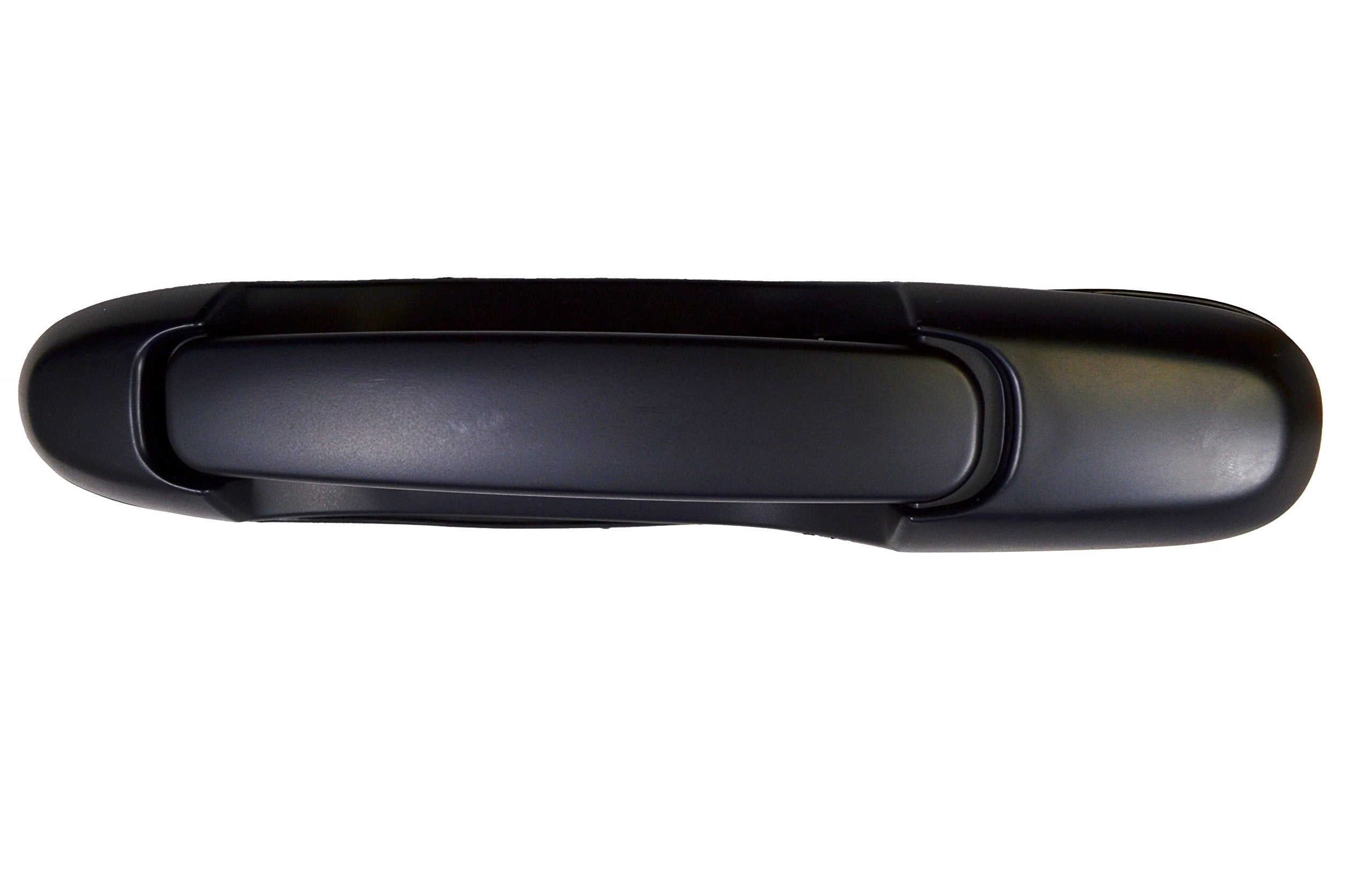 Pt Auto Warehouse To-3530S-M2 - Outside Exterior Outer Sliding Door Handle, Smooth Black - Without Keyhole Hole, Rear (Left = Ri