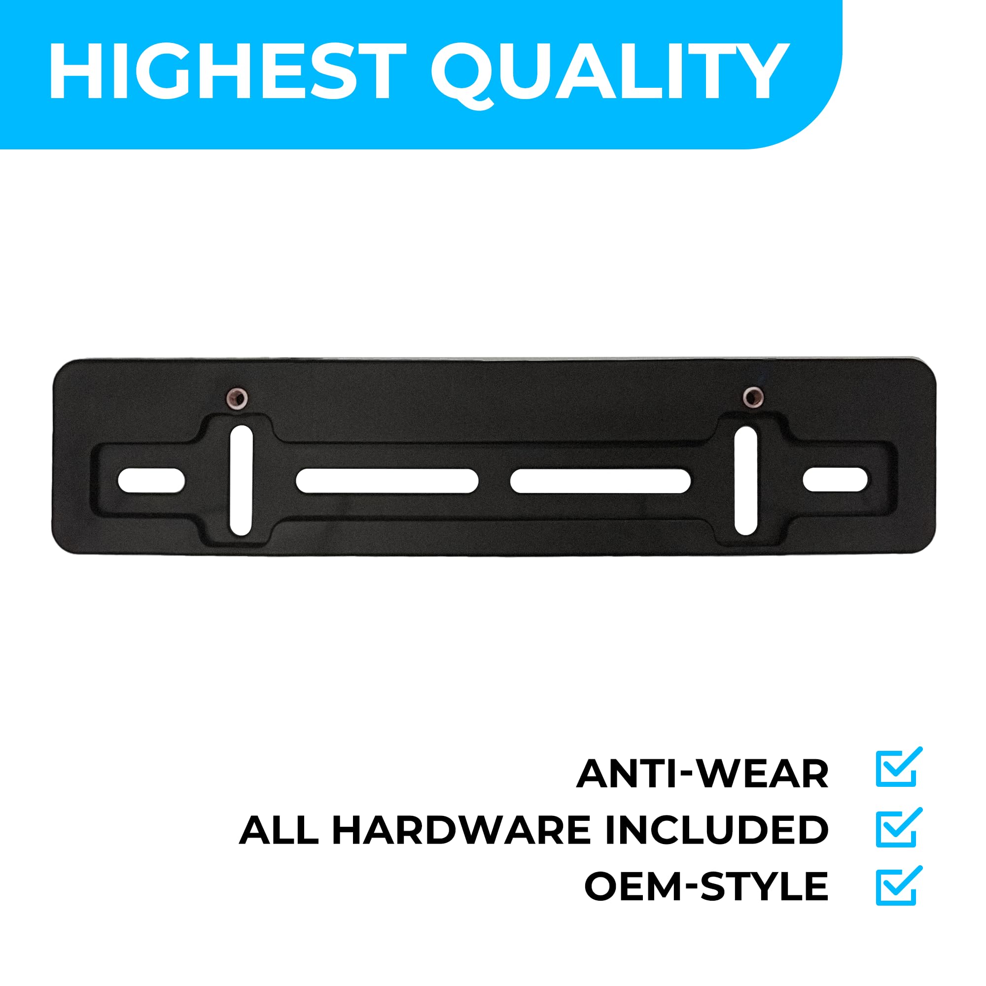 Tn Trunknets Inc Front Bumper License Plate Mounting Bracket For Audi + Screws & Wrench Kit