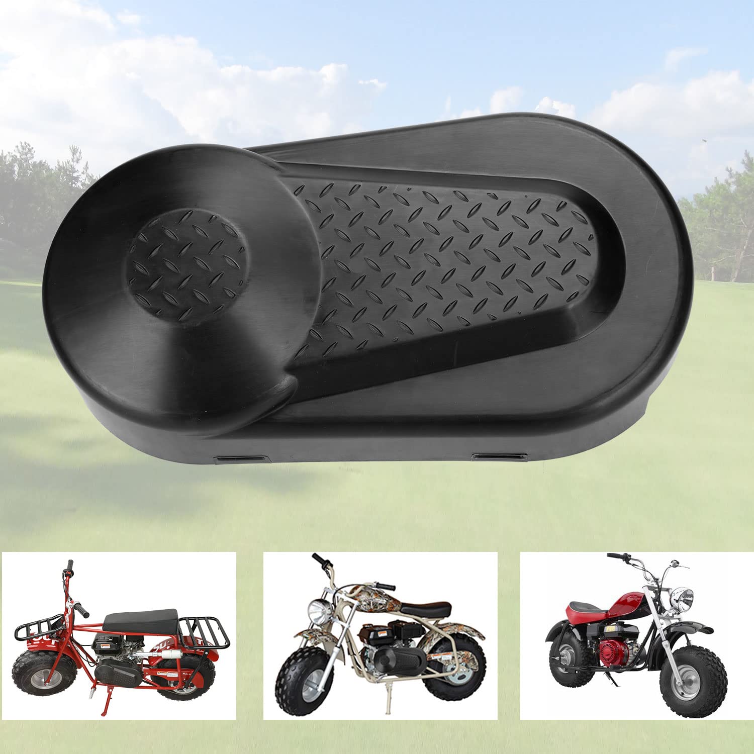YOXUFA Plastic Mini Bike Clutch Cover Chain Guard Replacement for Coleman CT200U CT200U-EX BT200X Baja Warrior Heat MB165 Facon