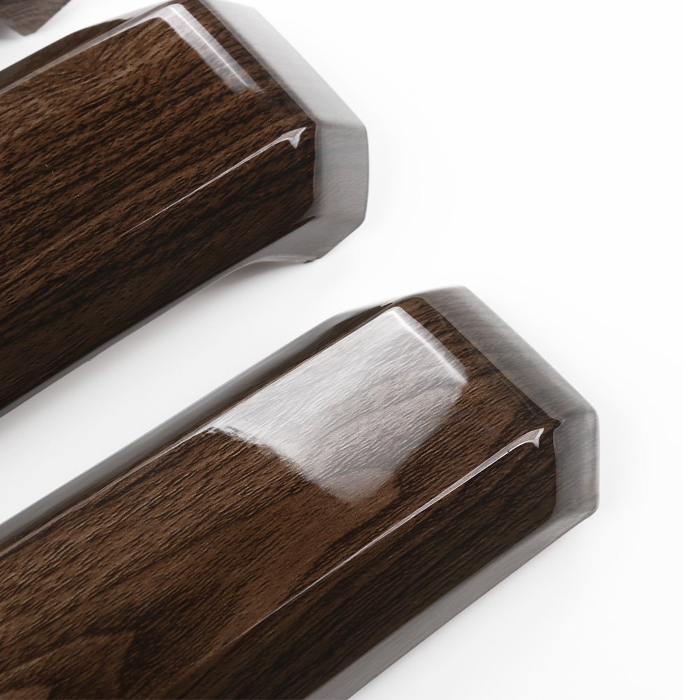 Voodonala Wood Grain Inner Door Handle Covers Trim for Ford F150 2015 2016 2017 2018 2019 2020 (ABS,4Pcs/Set)