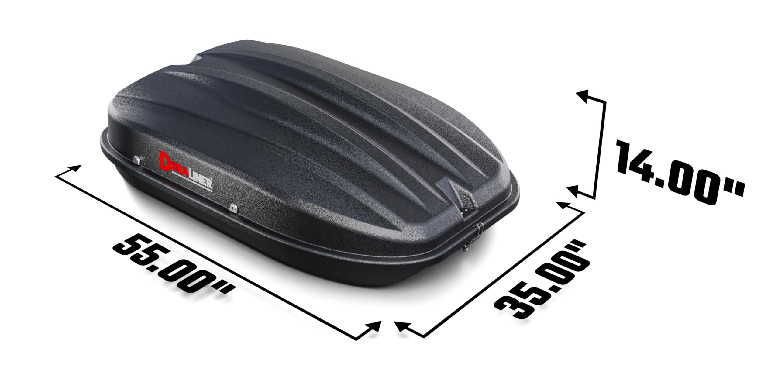 DuraLiner Rooftop Cargo Carrier for Cars - Waterproof Hard Shell Roof Top Mount Car Storage - Easy Installation - 10 Cubic Ft -