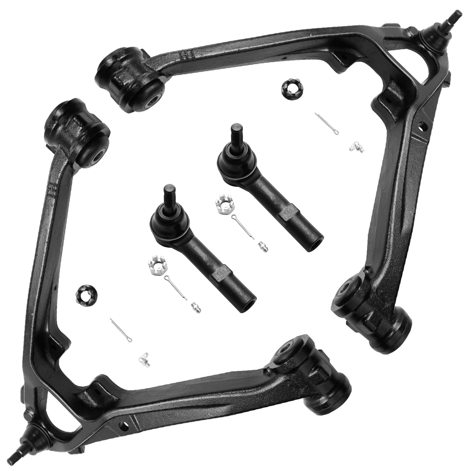 Detroit Axle - 4pc Front End Suspension Kit for Cadillac Escalade ESV EXT Chevy Tahoe Avalanche Silverado Suburban GMC Yukon XL 