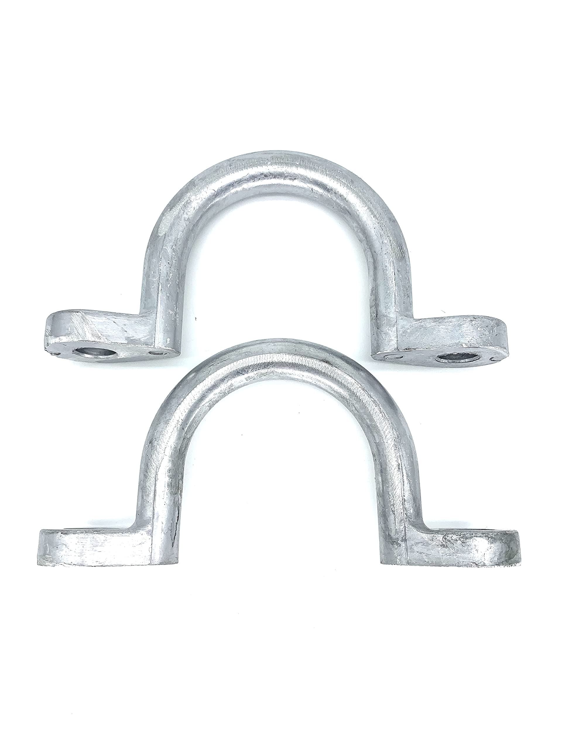 Ymhyjy Replace Trailer Tie Loop 2'' I.D. Aluminum Bolt-On Lashing Rope Tie Down Ring Horse (2 Pack)