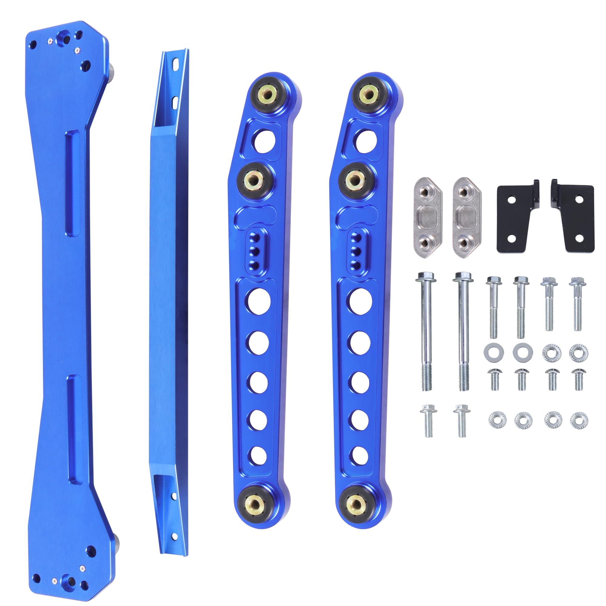 KUIPERAUTO Rear Lower Control Arm Suspension kit Subframe Brace Tie Bar Compatible with 1996 1997 1998 1999 2000 Honda Civic EK 