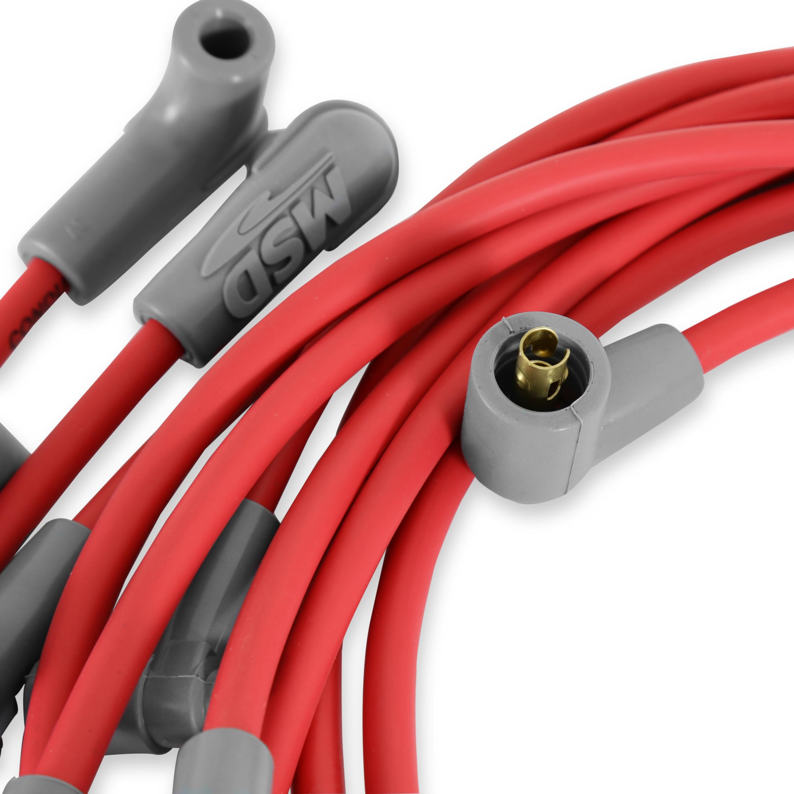 Msd 35659 Super Conductor Spark Plug Wire Set, Red