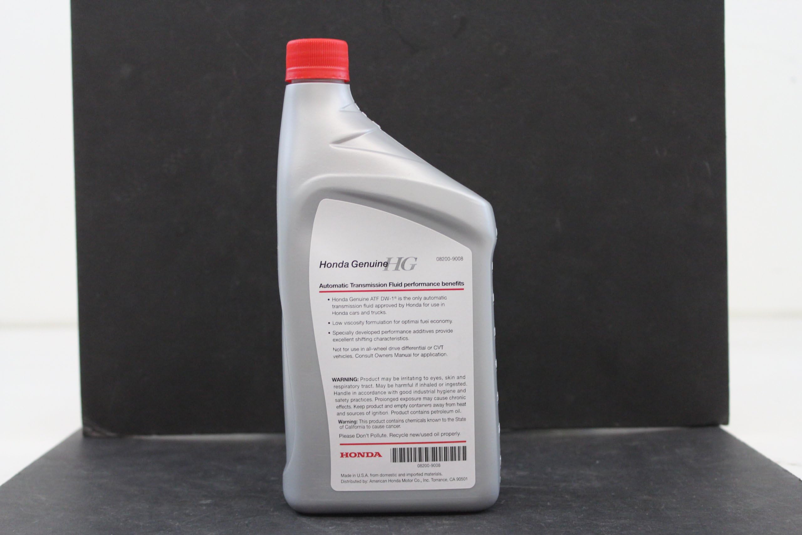 Genuine Honda ATF-DW1 Automatic Transmission Fluid - 1 Quart (32 oz) - Essential for Smooth Shifting and Performance