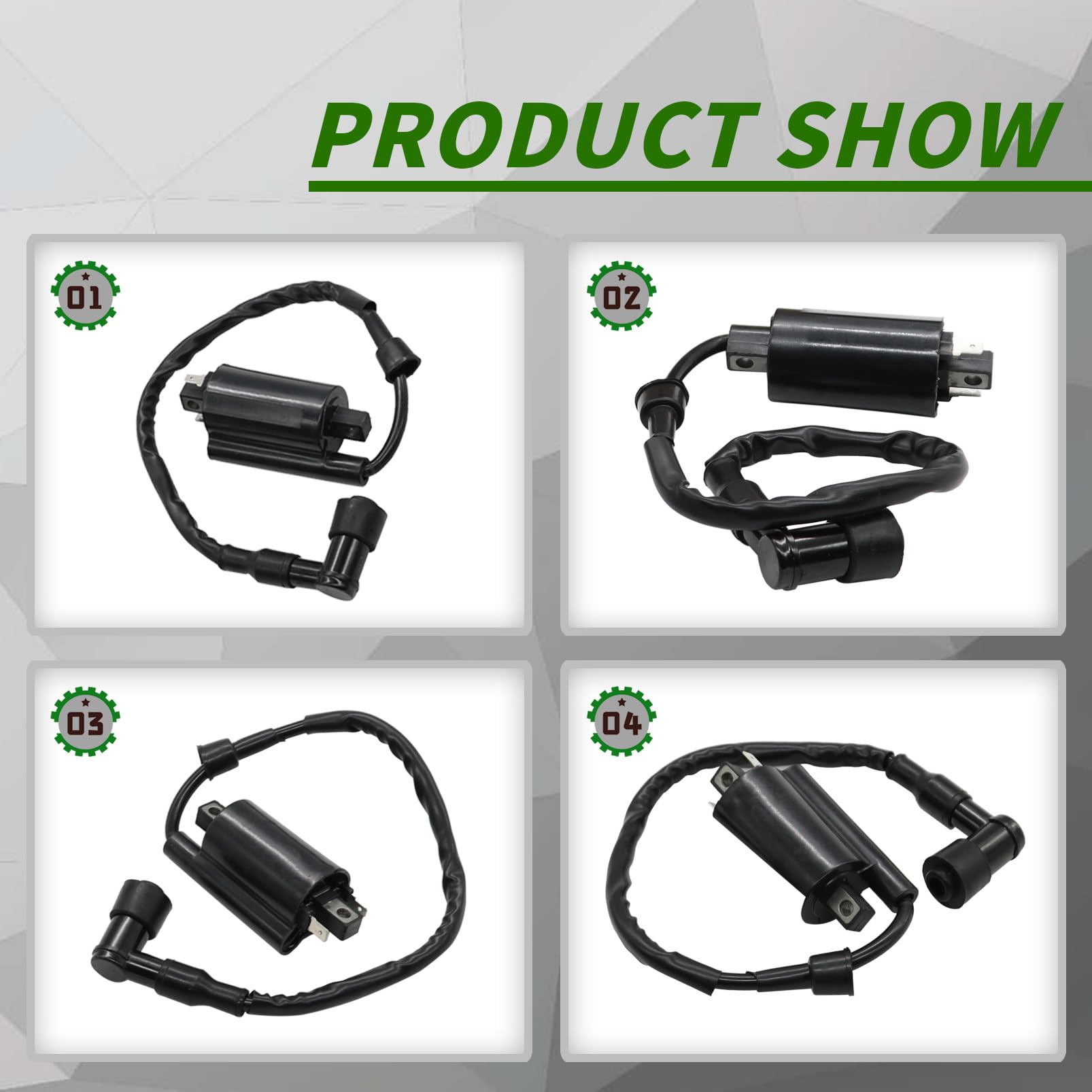 Yunnergo 2PCS Ignition Coil Replace AM120732 21121-2092 21121-0029 21121-2083 21121-2064 21121-2076 33410-38A20 Compatible with