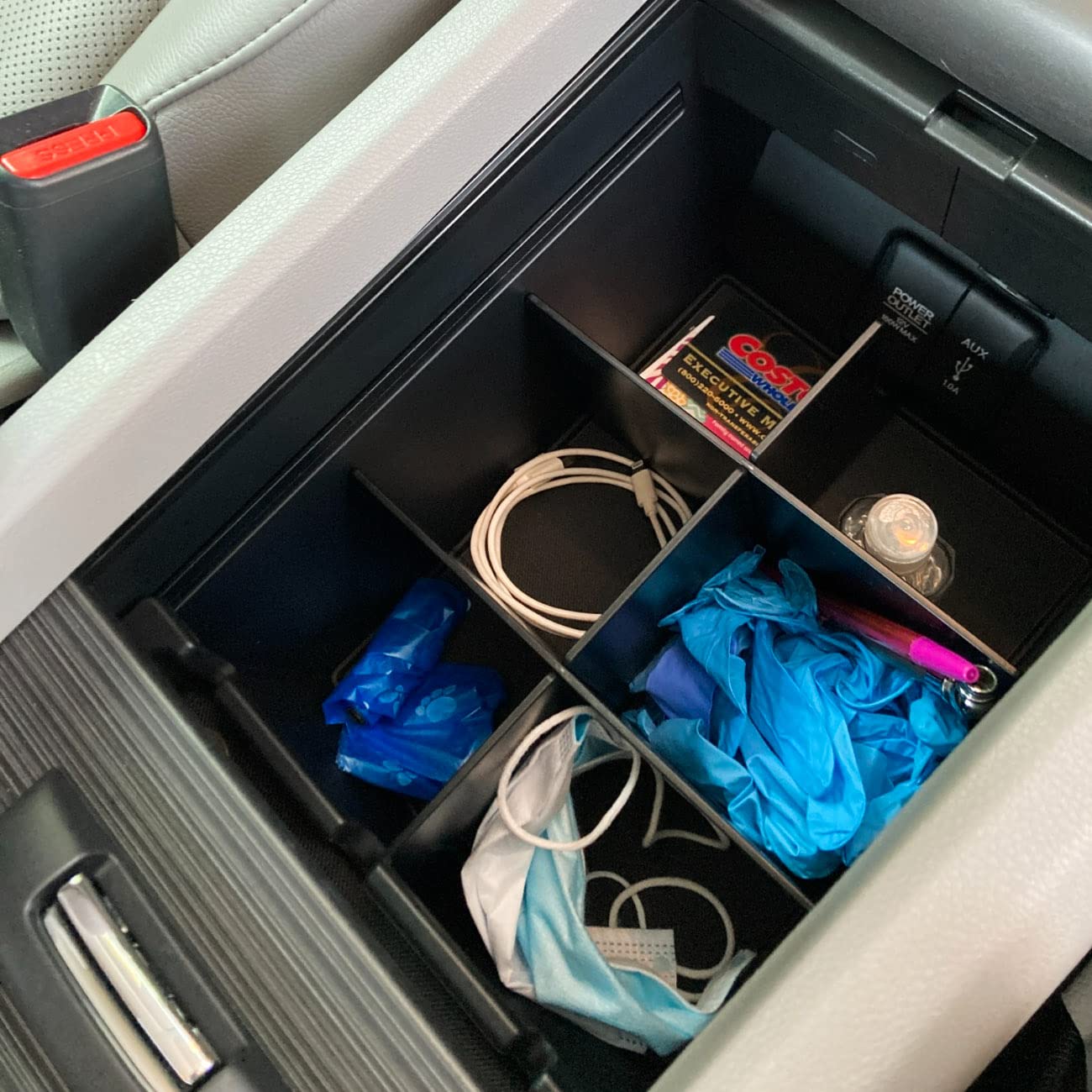 TACOBRO Center Console Organizer Dividers for Honda Pilot 2016-2022 / Ridgeline 2017-2022 2023/ Passport 2019-2022 2023 Accessor