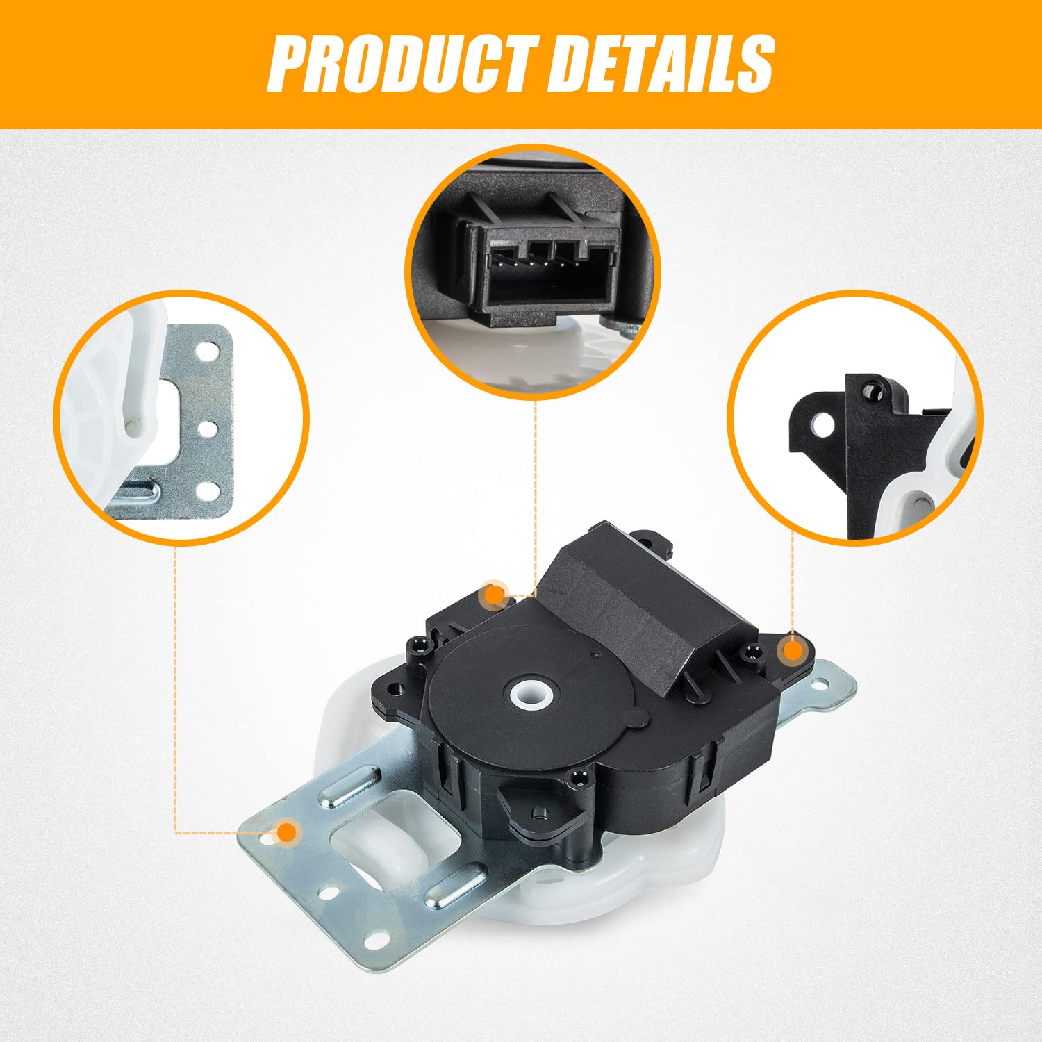 79140-Sna-A01, 604-879 Heater Air Blend Door Actuator Compatible With Honda Civic 2006 2007 2008 2009 2010 2011 Mode Motor Assem