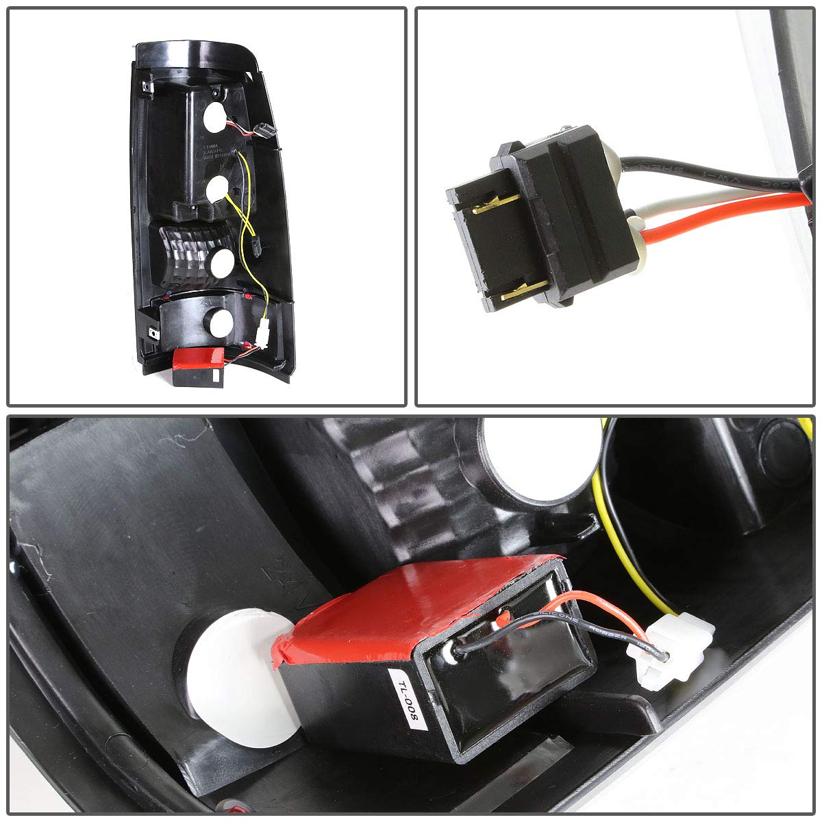 DNA MOTORING TL-CSIL03-LED-RD3D-CH-SM LED 3D Tail Light Assembly Driver & Passenger Side [Compatible with 03-06 Silverado / 07 Sierra]