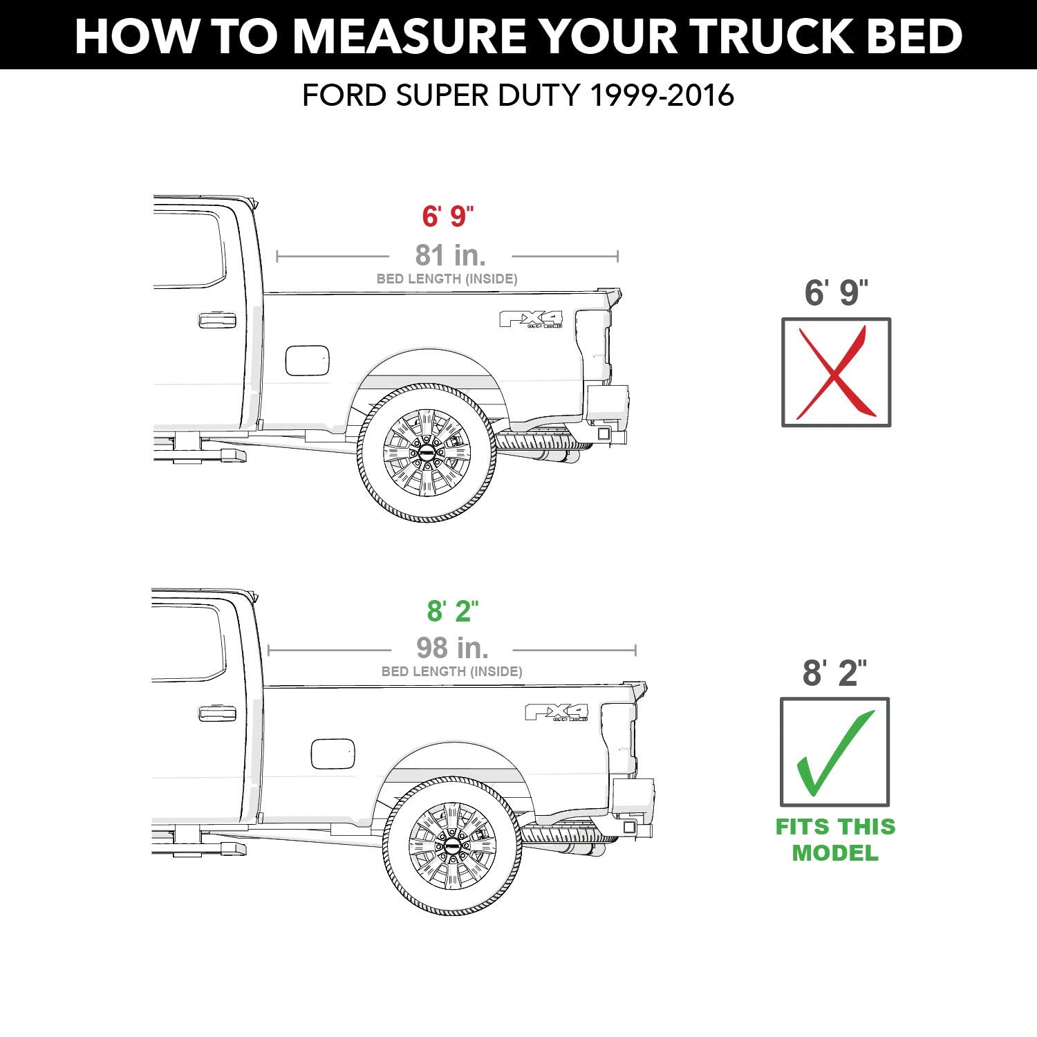 RealTruck BAK Revolver X4s Hard Rolling Truck Bed Tonneau Cover | 80311 | Fits 2008 - 2016 Ford F-250/350 Super Duty 8' 2'' Bed