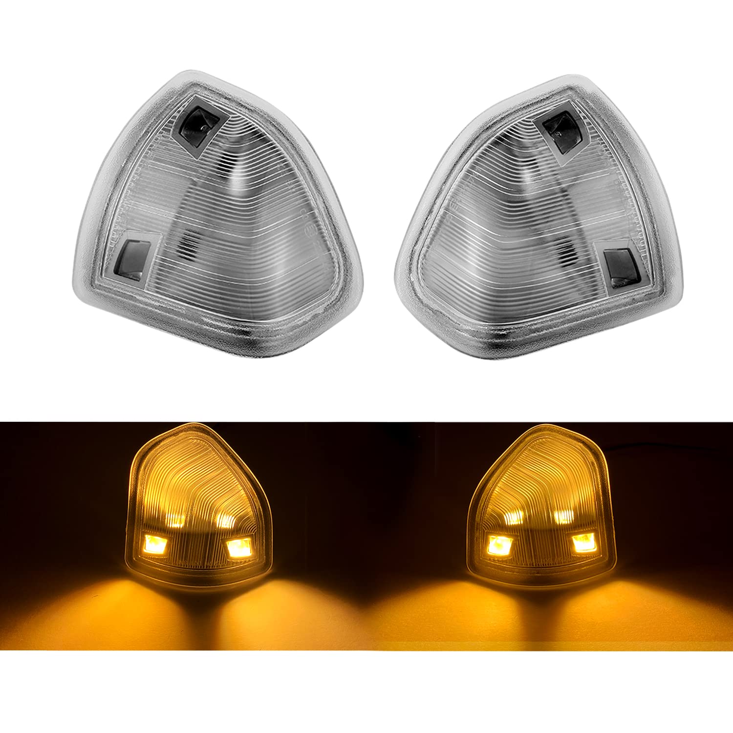 Loiyllen Passenger And Driver Side Mirror Turn Signal Light Replacement For Dodge Ram 1500 2500 3500 2010 2011 2012 2013 2014 20