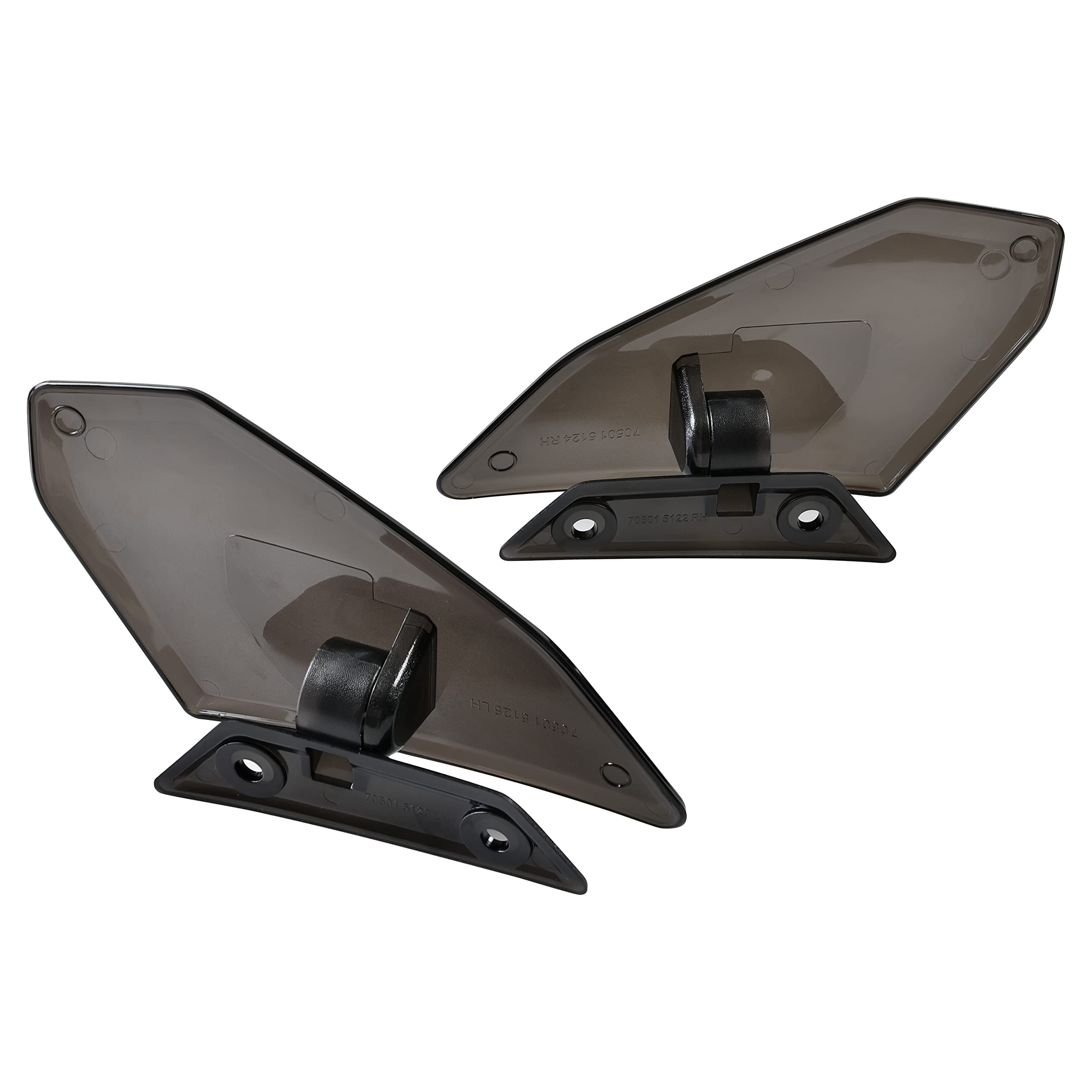 SAUTVS Adjustable Side Air Deflectors for Can-Am Spyder RT 2020-2024 - Windshield Wings (2PCS, Replace #219401088)