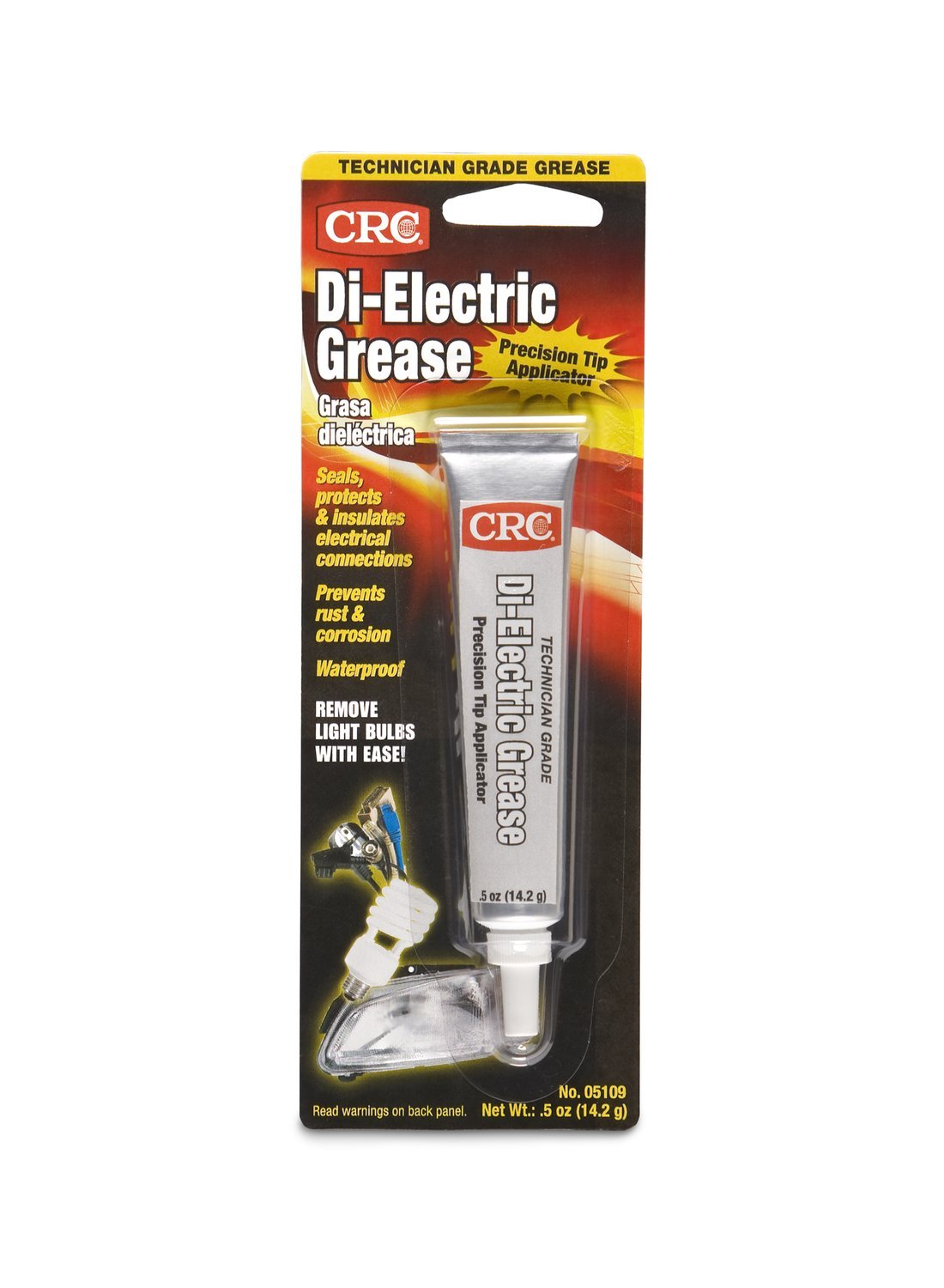 Crc Technician Grade Dielectric Grease 05109 - [Pack Of 12] 0.5 Wt. Oz., Non Curing Compound Grease With Precision Tip Applicato
