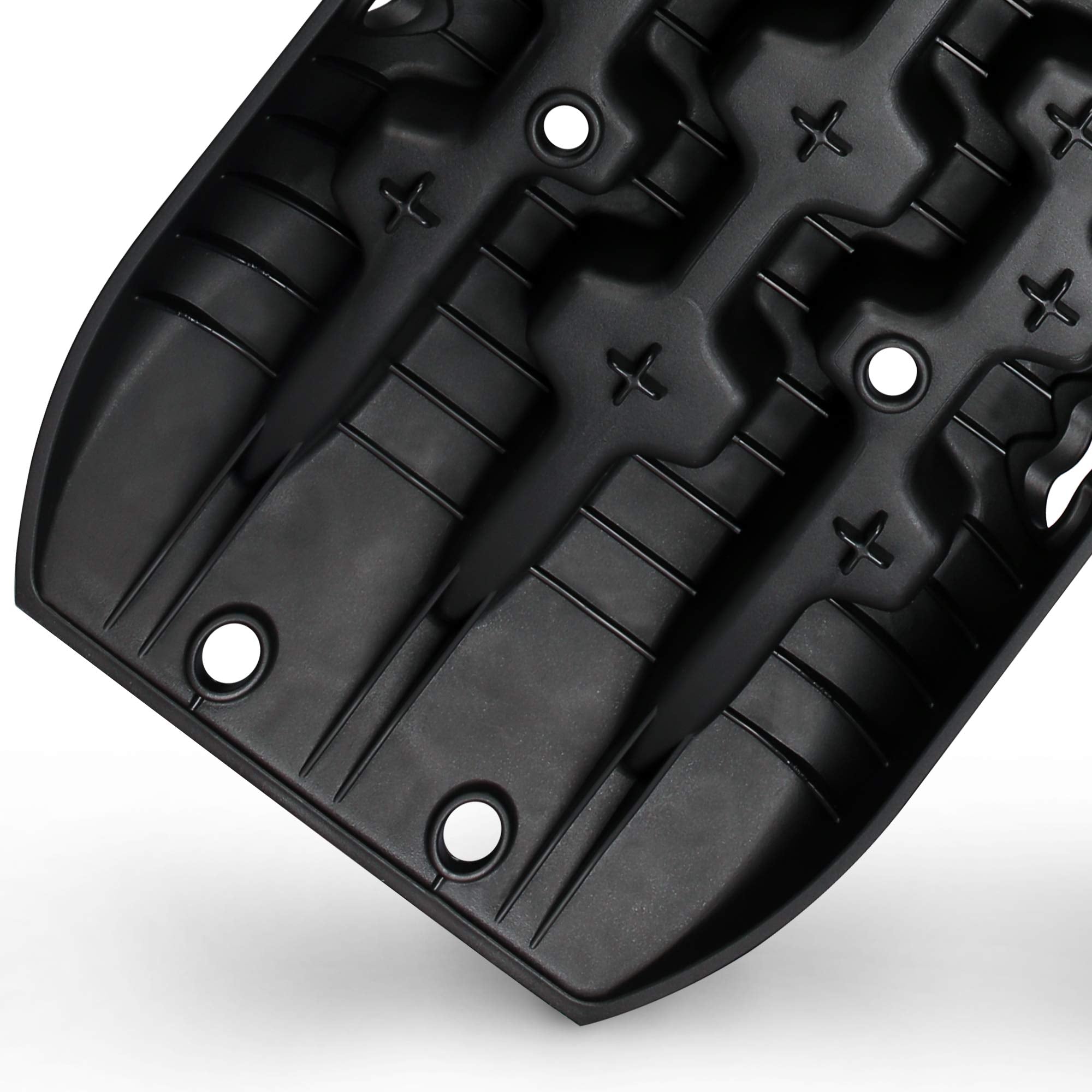 X-BULL New Recovery Traction Tracks Sand Mud Snow Track Tire Ladder 4WD (Black,3gen)