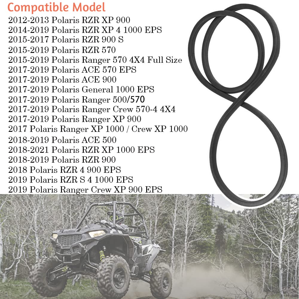 Belt Box Seal Drive Clutch Cover Gasket Compatible for Polaris Ace RZR 1000 XP 900 S Ranger 900 1000