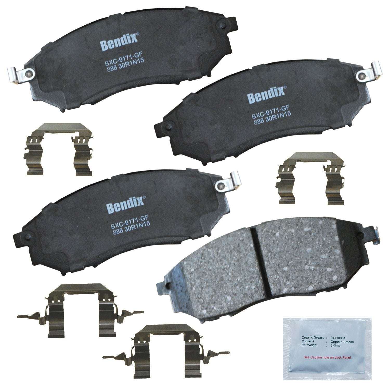 Bendix Priority1 Cfc888 Front Brake Pads For Infiniti Ex35,Ex37,Fx35,Fx37,Fx45,G25,G35,G37,M35,M35H,M37,M45,M56,Q40,Q45,Q70,Q70L