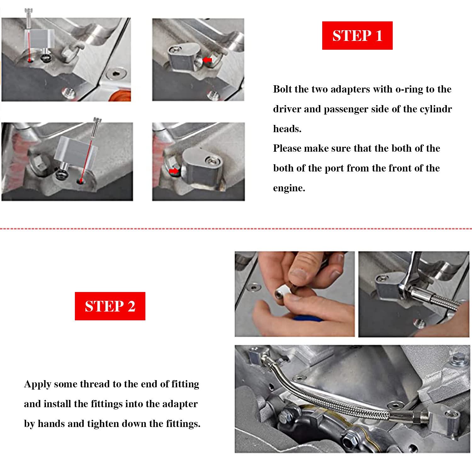 RJSPHH ls steam Port kit coolant Crossover kit LS Throttle Body Bypass Hose Kit Compatible with GM LS Series Engine LS1 LSX LM7