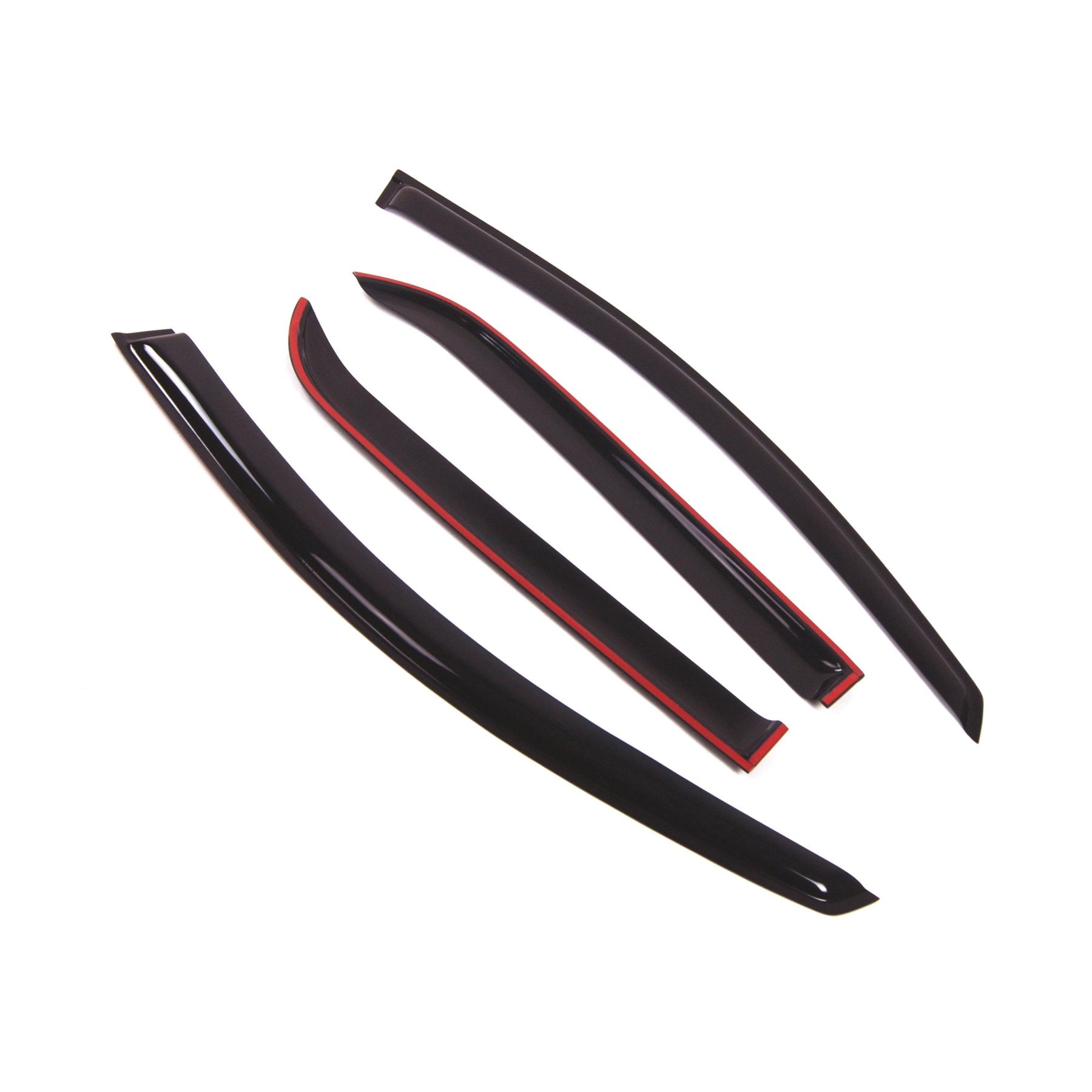 Tuningpros Window Visor Compatible With 2007-2016 Gmc Acadia, Dgwv2-202 Outside Mount Deflector Rain Guard Dark Smoke, 4 Pcs Set