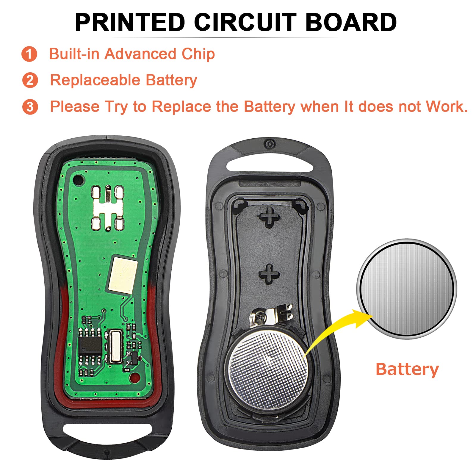 Saverremotes For 2002-2006 Nissan Altima Maxima Keyless Entry Remote Control Car Key Fob Replacement For Kbrastu15 (Pack Of 2)