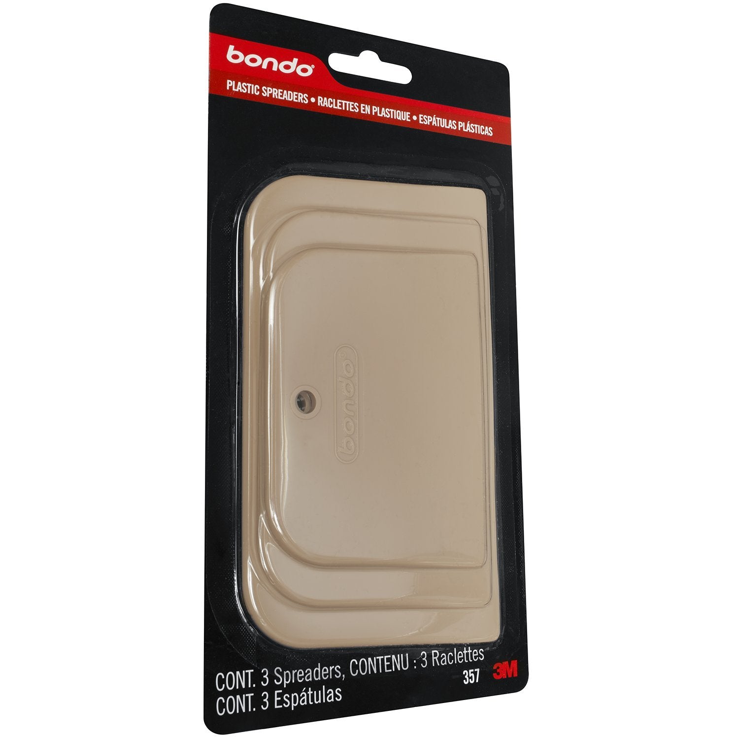Bondo Plastic Spreaders, 3 Sizes