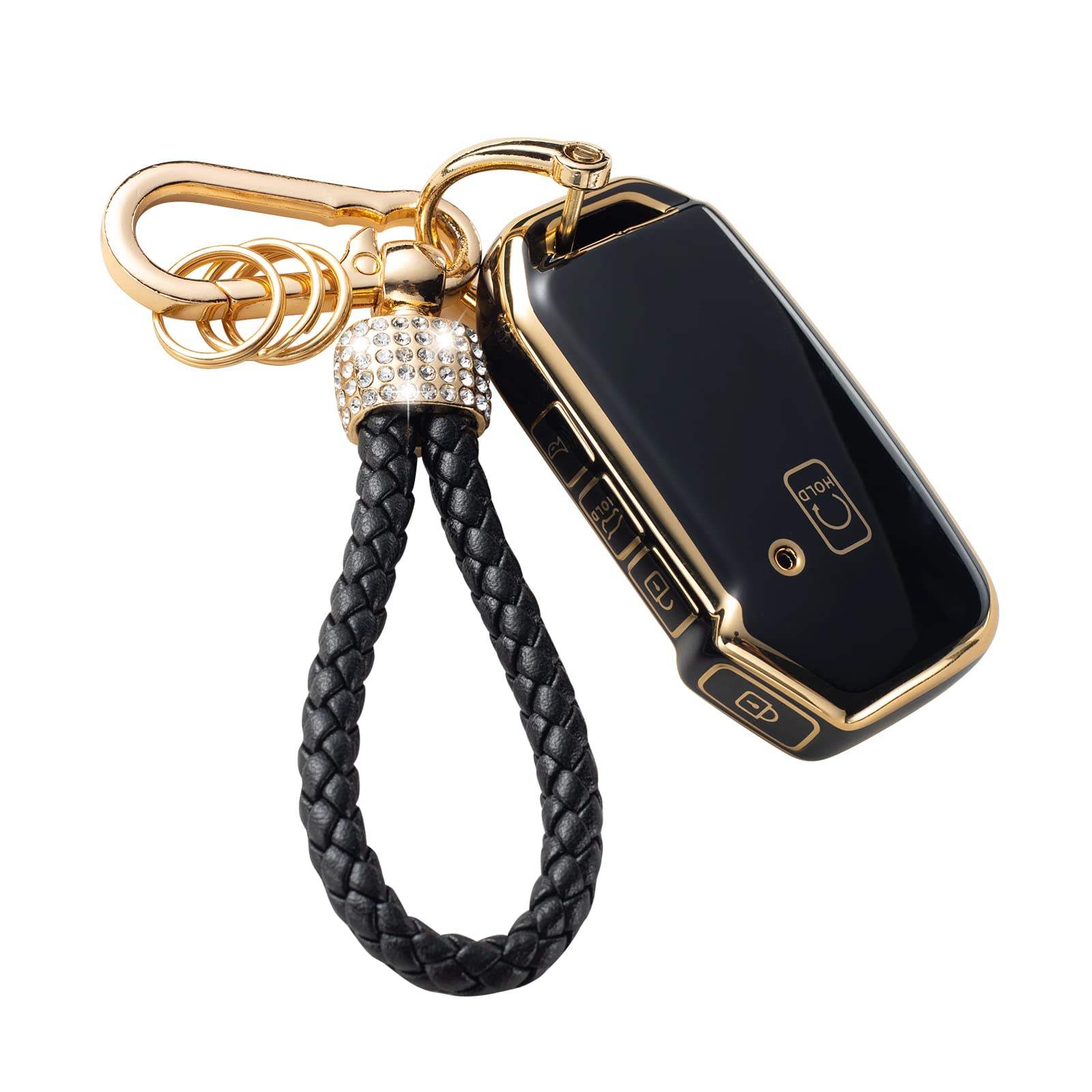 Gematay For Kia Key Fob Cover, Key Case Shell Compatible With Kia Cerato Ceed Forte Niro Sorento Seltos Sportage Soul Telluride