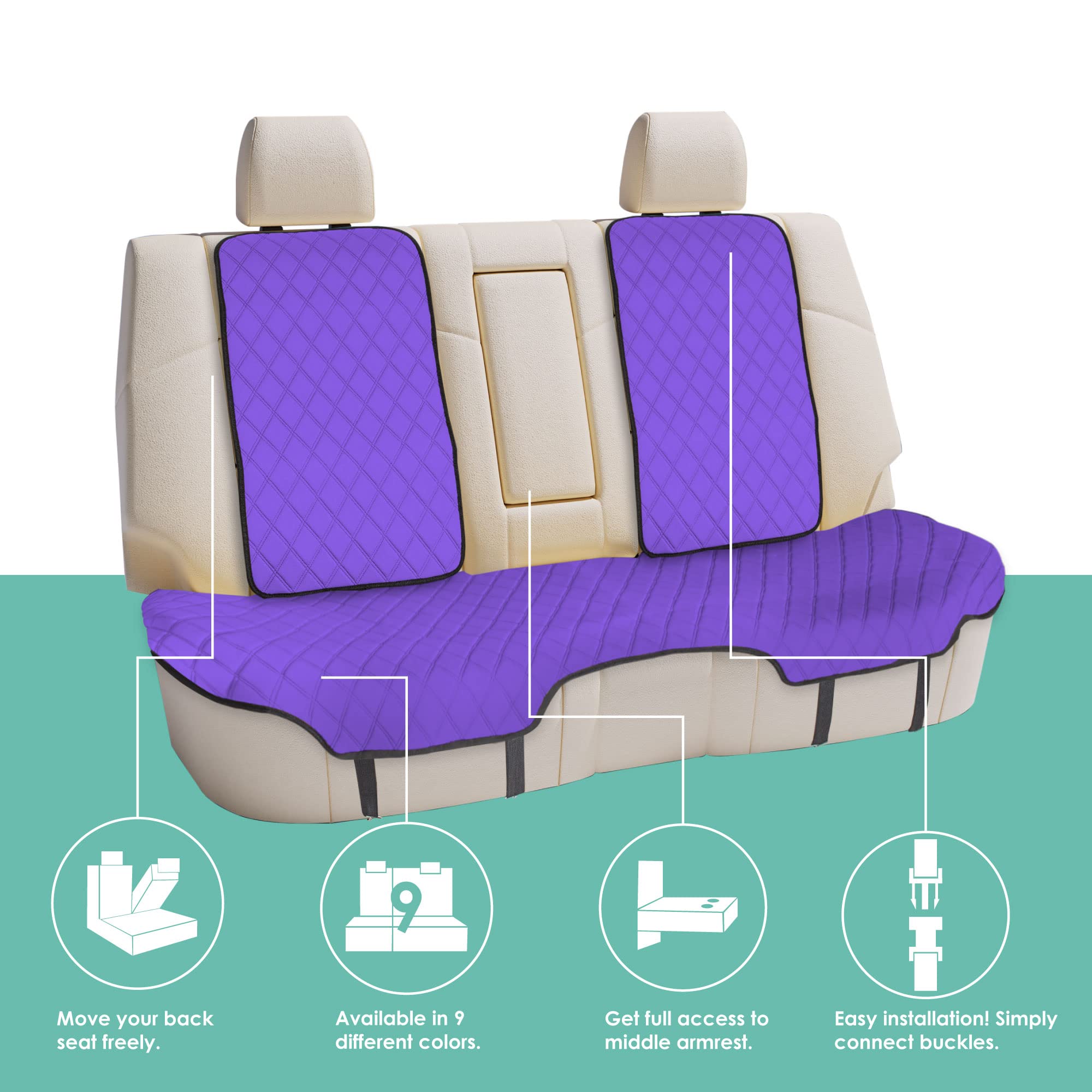 Fh Group Car Seat Cover Cushion - Cars Trucks Suv, Neosupreme Car Seat Cushions, Waterproof Car Seat Cover Cushion, Universal Fi