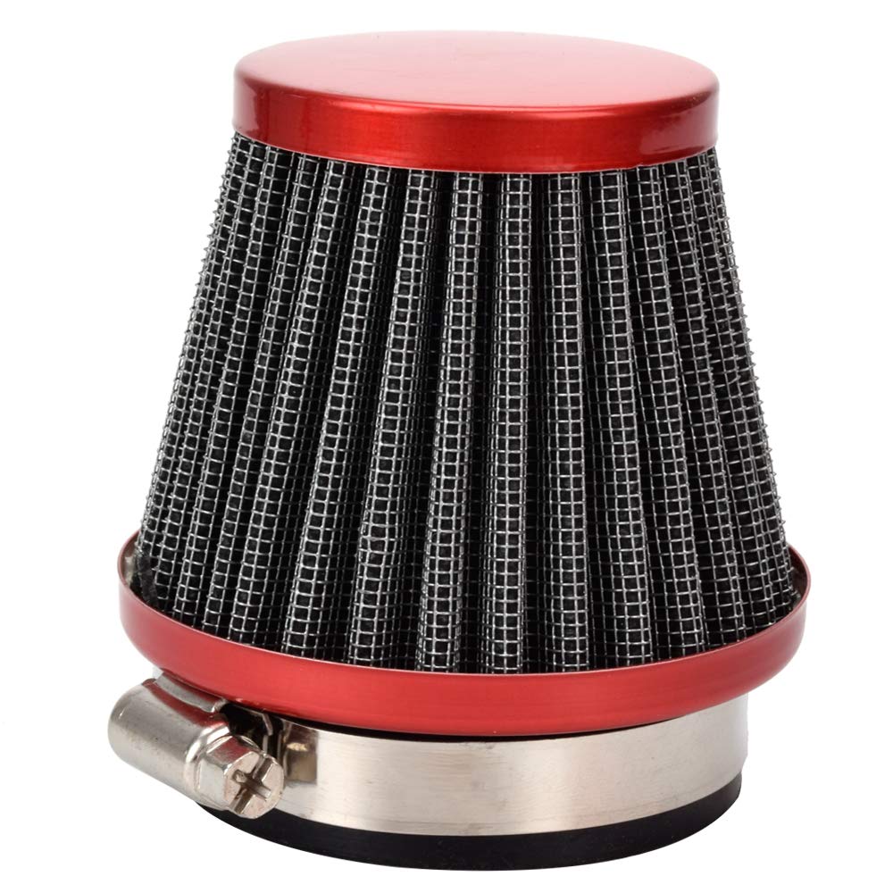 HIAORS 48mm to 50mm Air Intake Filter Cleaner for Honda CB 250 Yamaha DT250 DT250MX Suzuki GS250 GS250T Kawasaki Ninja 250 300 S