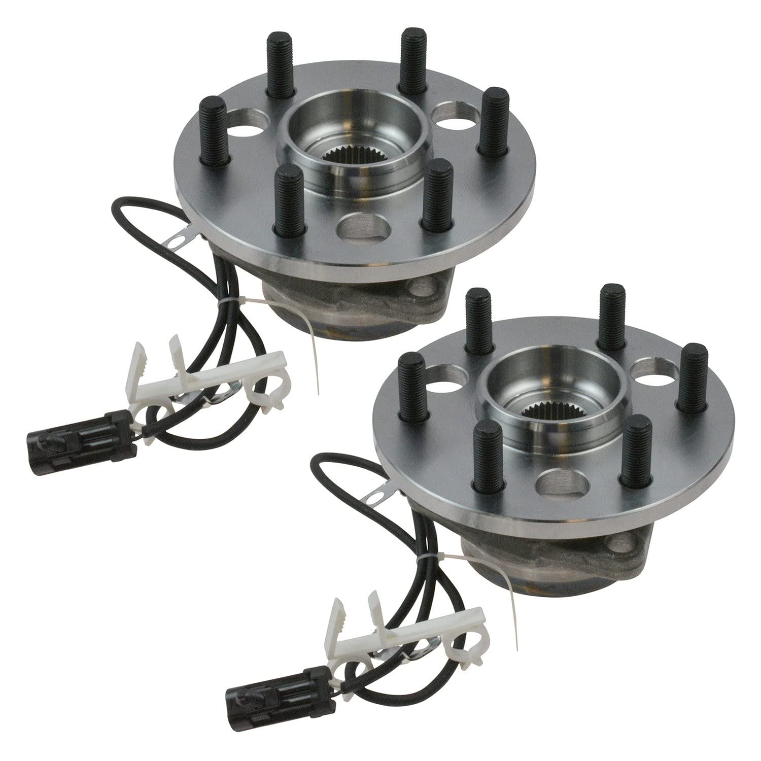 Trq Front Wheel Hub Bearings Assembly Set Compatible With 1999-2000 Cadillac Escalade 1995-1999 Chevrolet K1500 K1500 Suburban 1