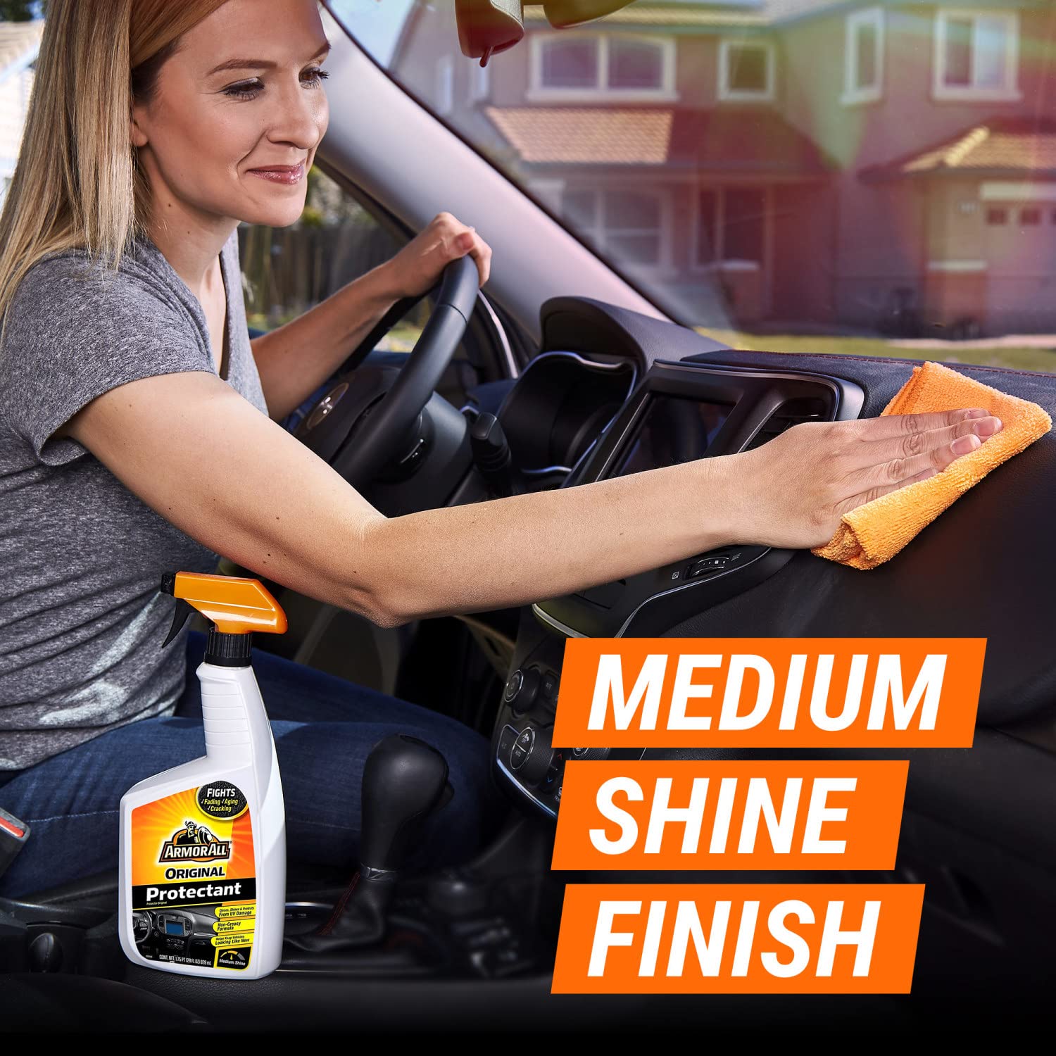 Armor All Protectant, Original Protectant Car Interior Cleaner With Uv Protection To Fight Cracking & Fading, 32 Oz