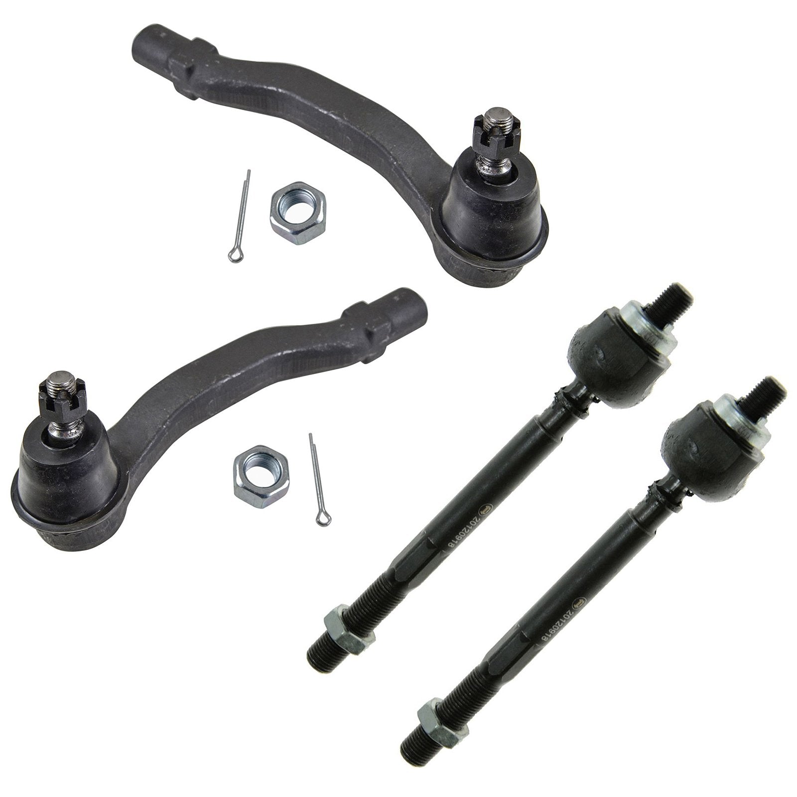 Trq Front Tie Rod Set Compatible With 1997-2001 Honda Cr-V