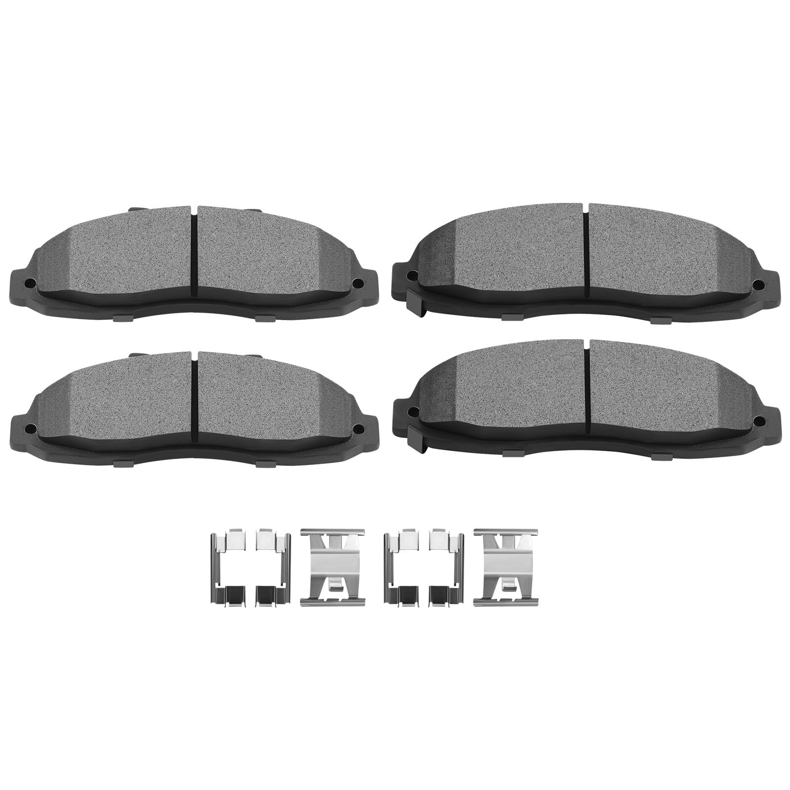 Scitoo Ceramic Discs Brake Pads, 4Pcs Front Brake Pads Brakes Kits Fit 97 98 99 00 01 02 03 For Ford For F-150,04 For Ford For F