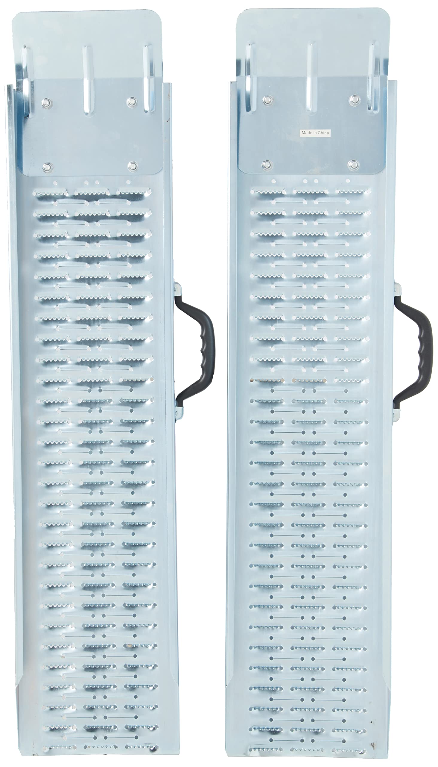 Loading Ramps - Steel Ramp Set For Atvs, Motorcycles, Mowers, Carts & More - Use With Pickup Trucks & Trailers - 1200Lb Combined