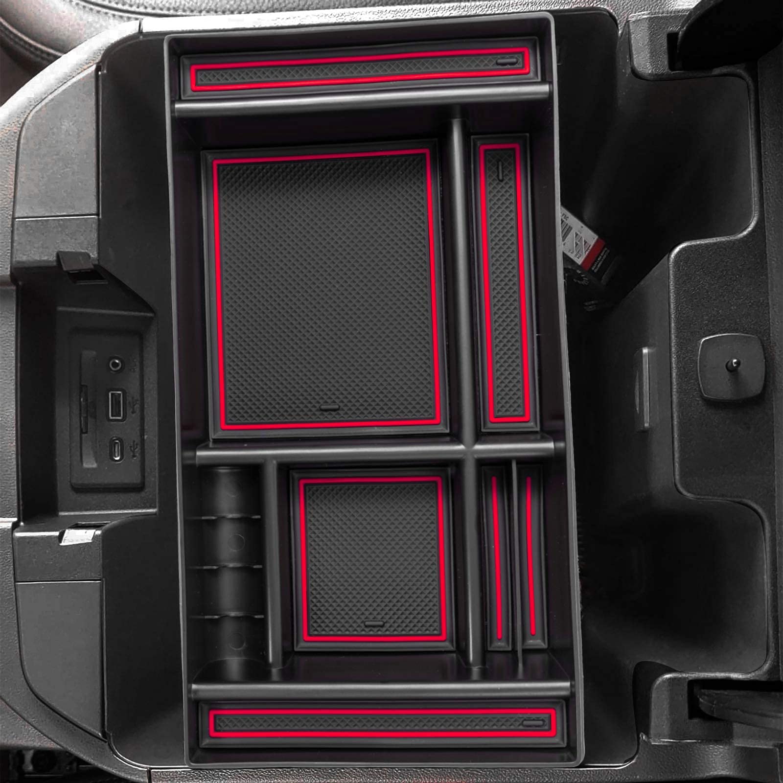 Pimcar Center Console Organizer Compatible With 2019-2022 Chevy Silverado 1500/Gmc Sierra 1500 & 2020-2023 Chevy Silverado/Gmc S