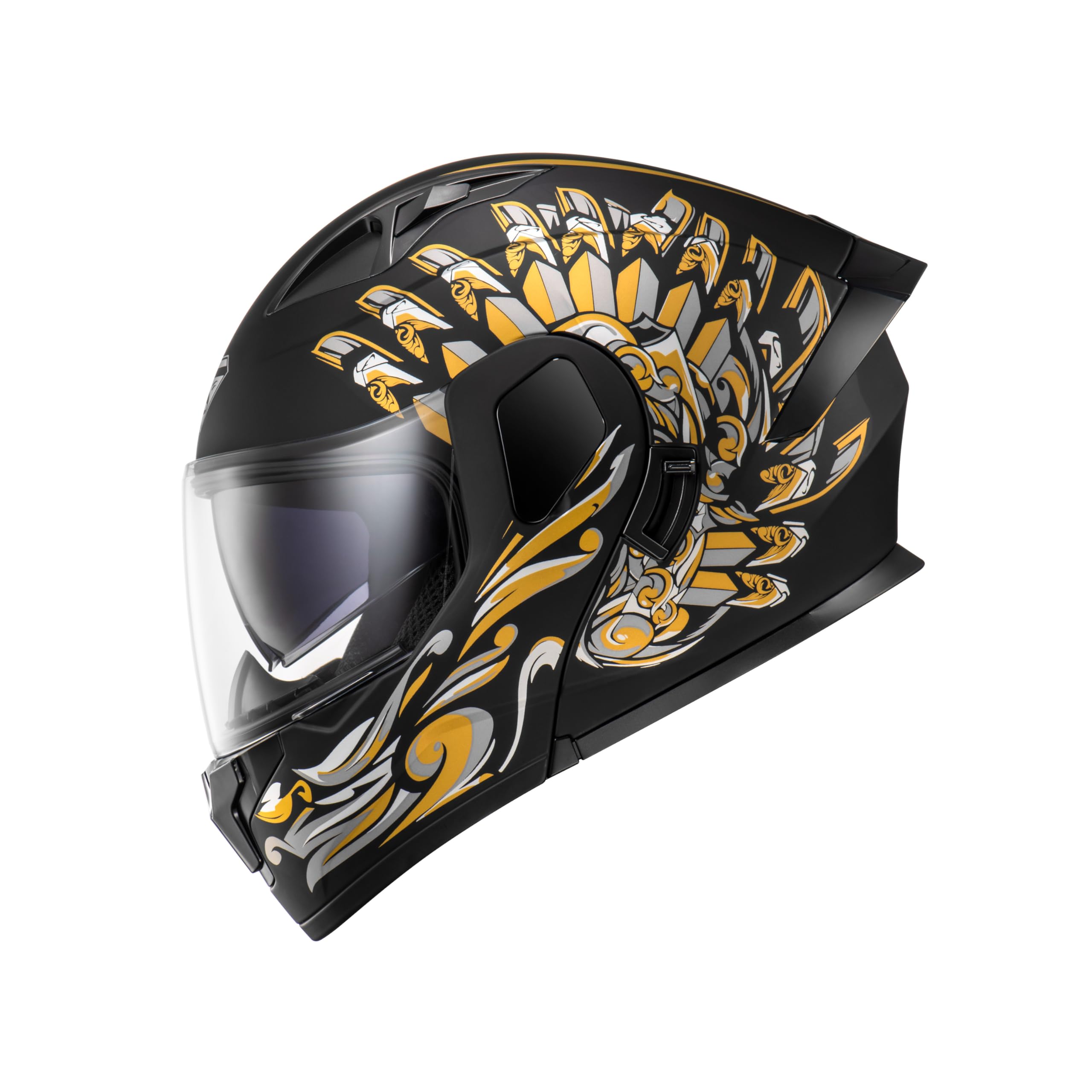 Kypara Motorcycle Dual Visor Flip Up Modular Full Face Helmet With Dot Certification Of Impressionism (Xl, Michael.Matt)