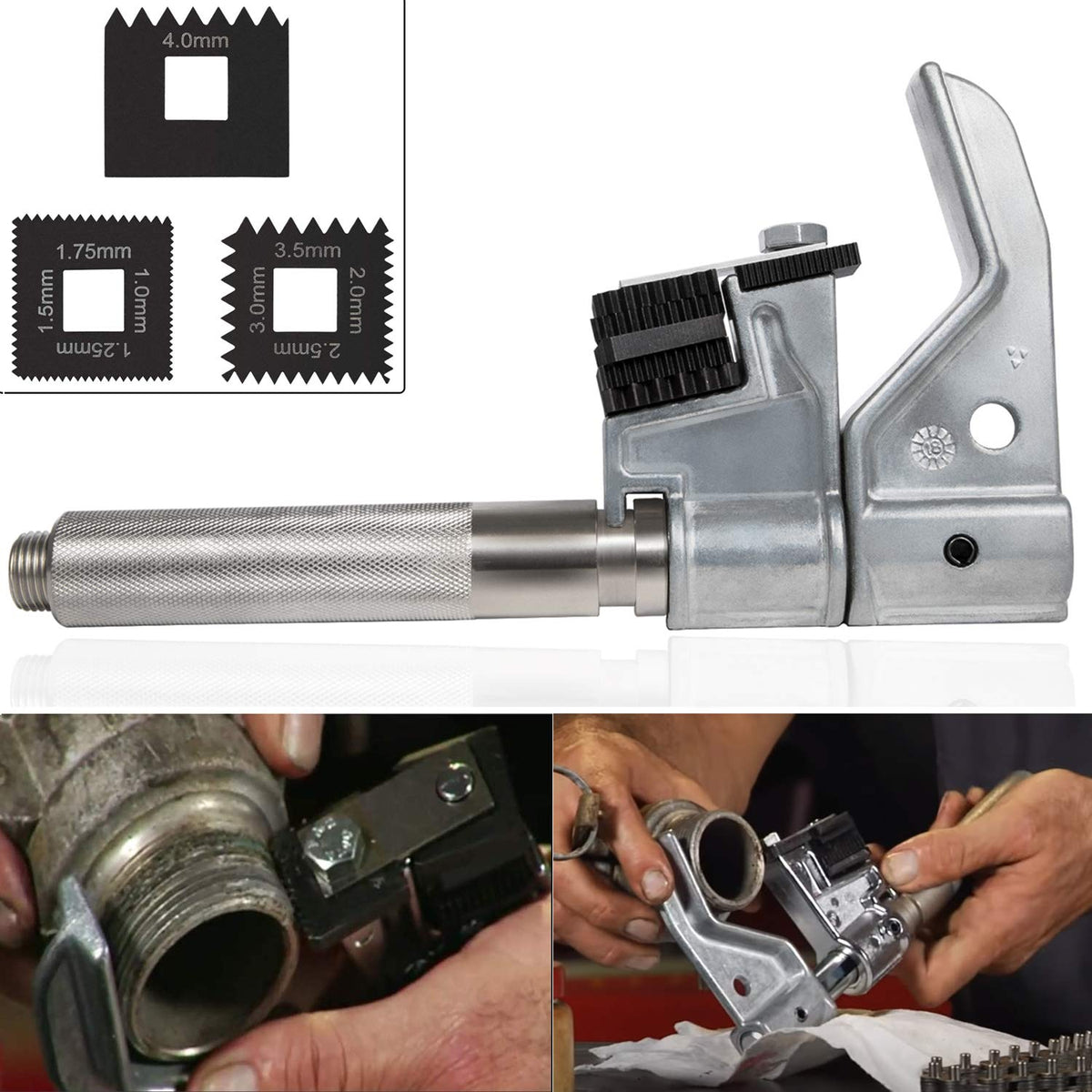 7402 Universal Outside Thread Chaser And 202817 Metric Die Set (3 Dies) For Thread Repair Tool, Similar To Otc 7402, 202817