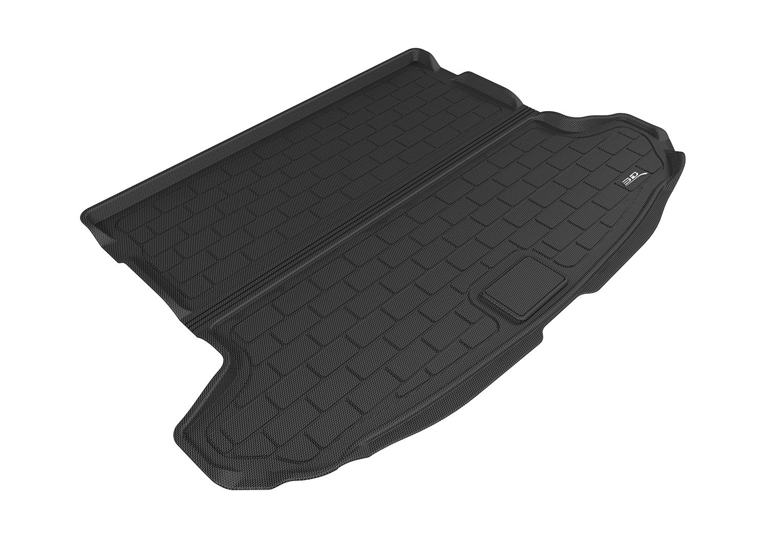 3D MAXpider M1KA0401309 Cargo Custom Fit All-Weather Floor Mat for Select Kia Sportage Models - Kagu Rubber (Black)
